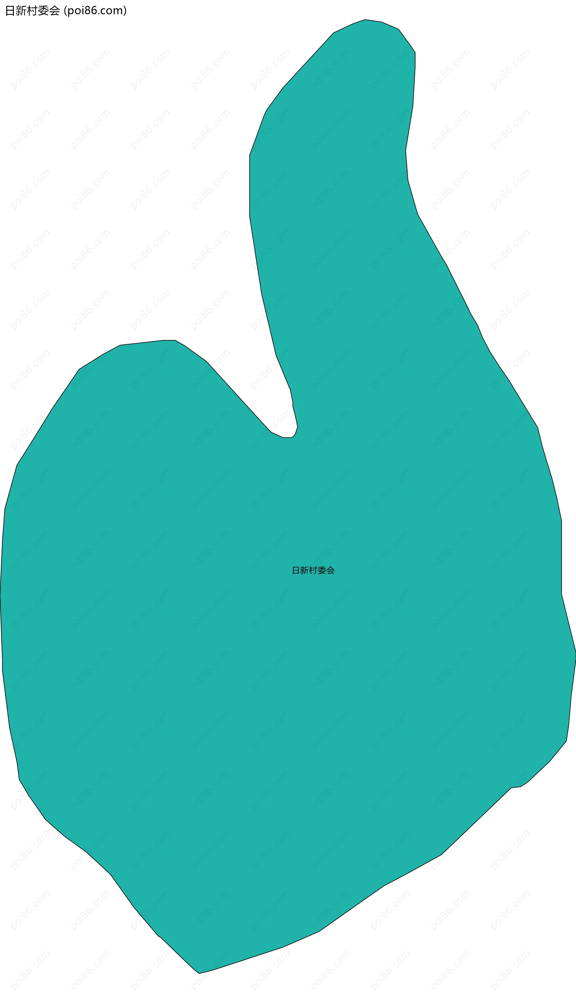 日新村委会边界地图