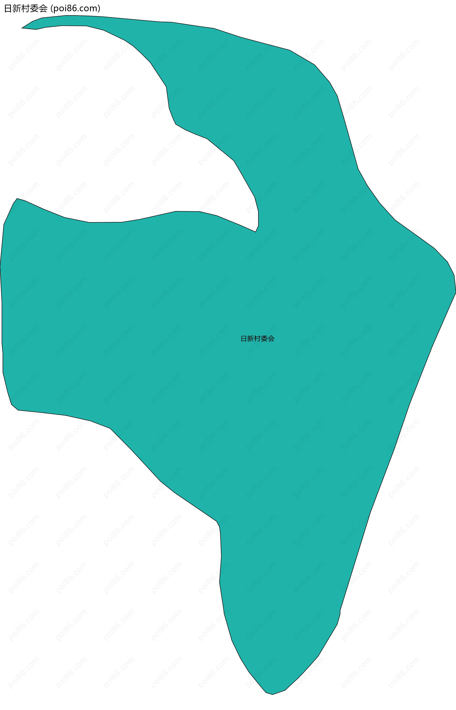 日新村委会边界地图