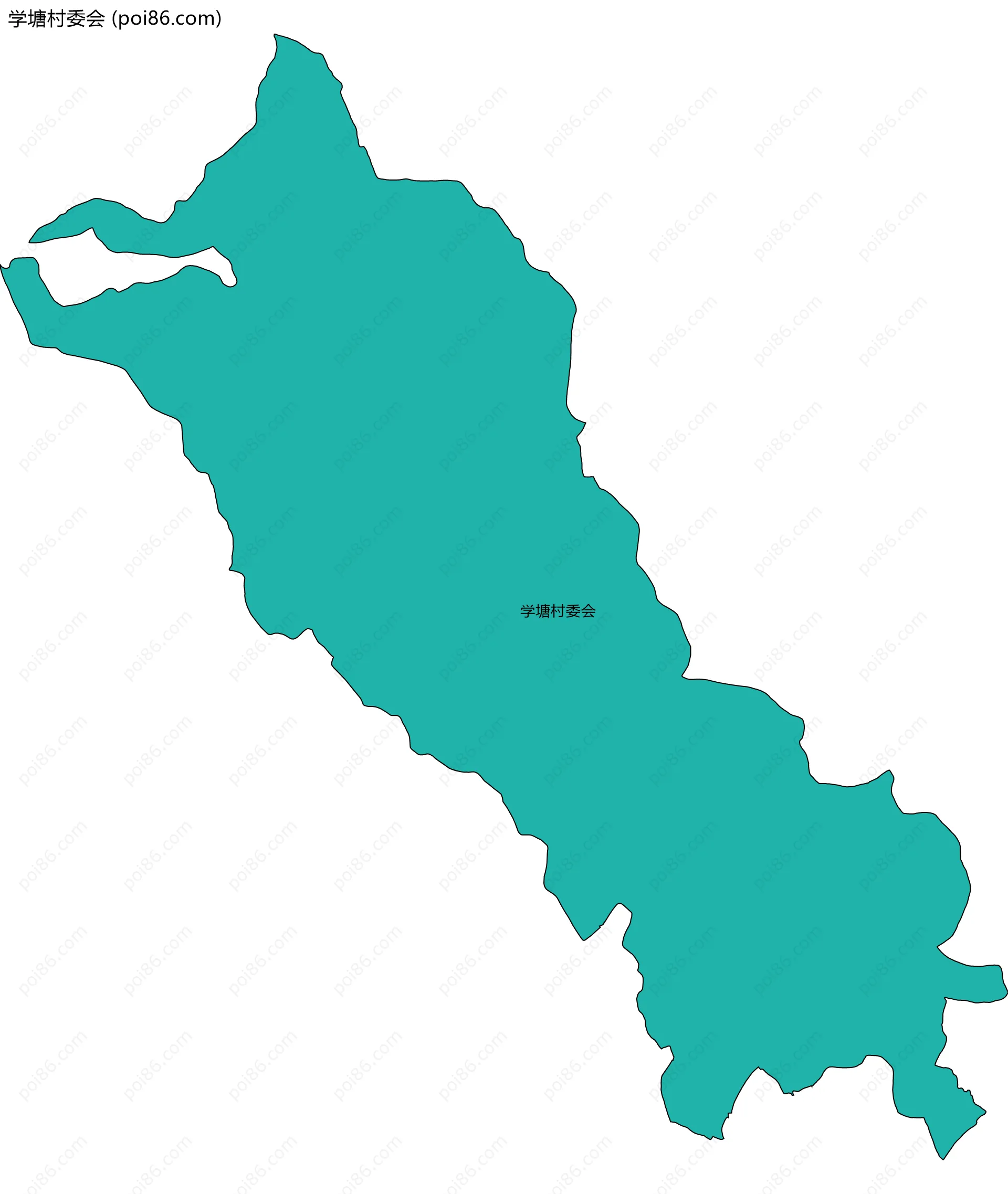 学塘村委会边界地图