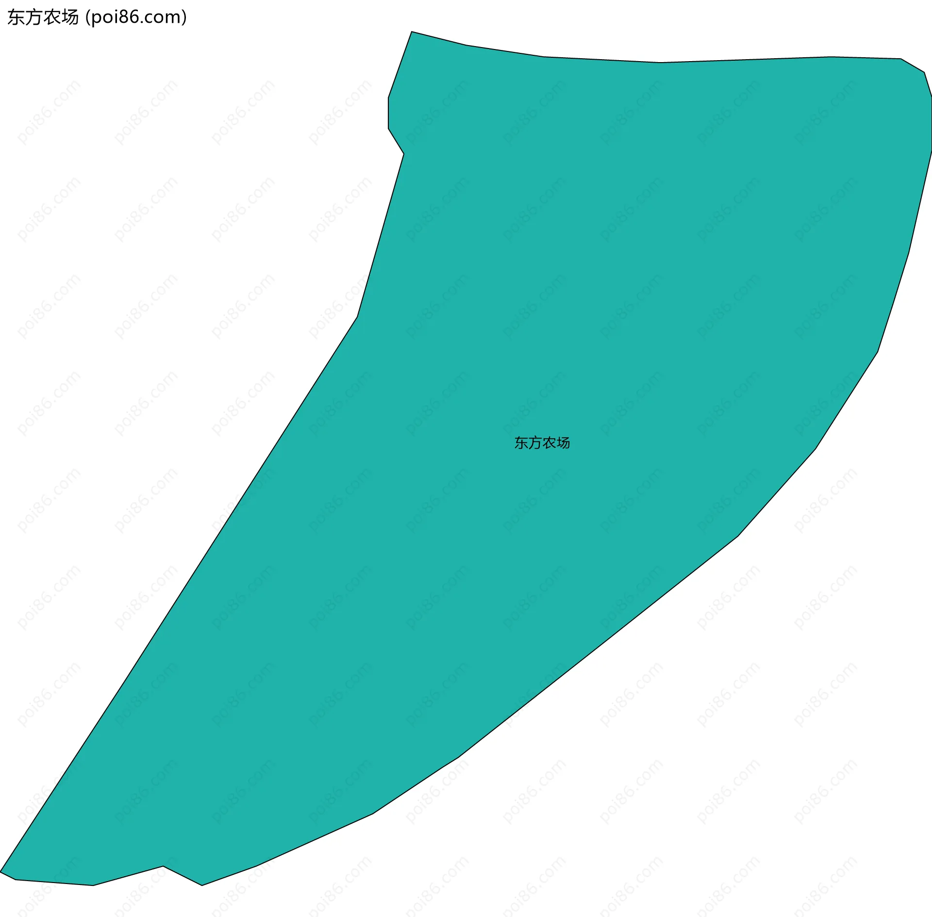 东方农场边界地图