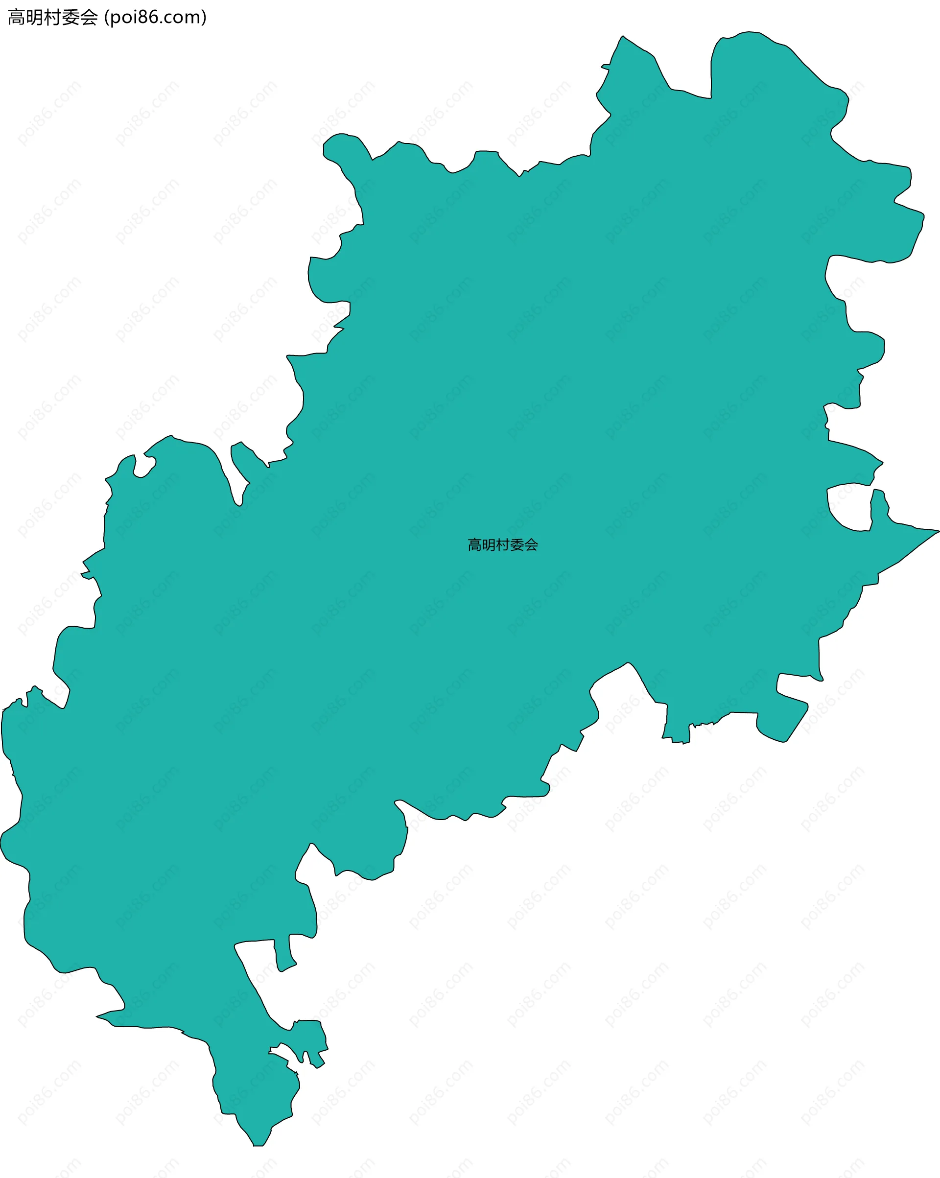 高明村委会边界地图