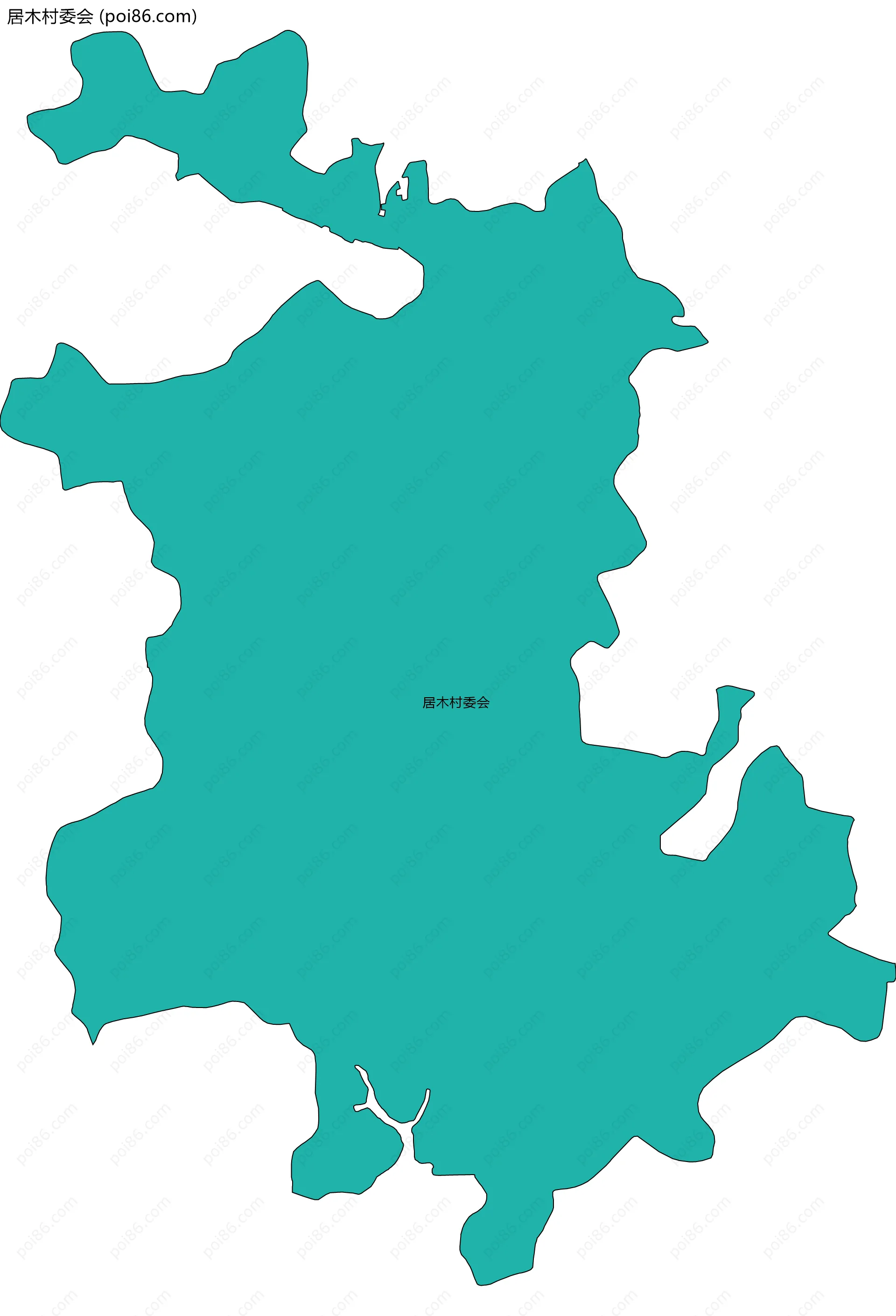 居木村委会边界地图