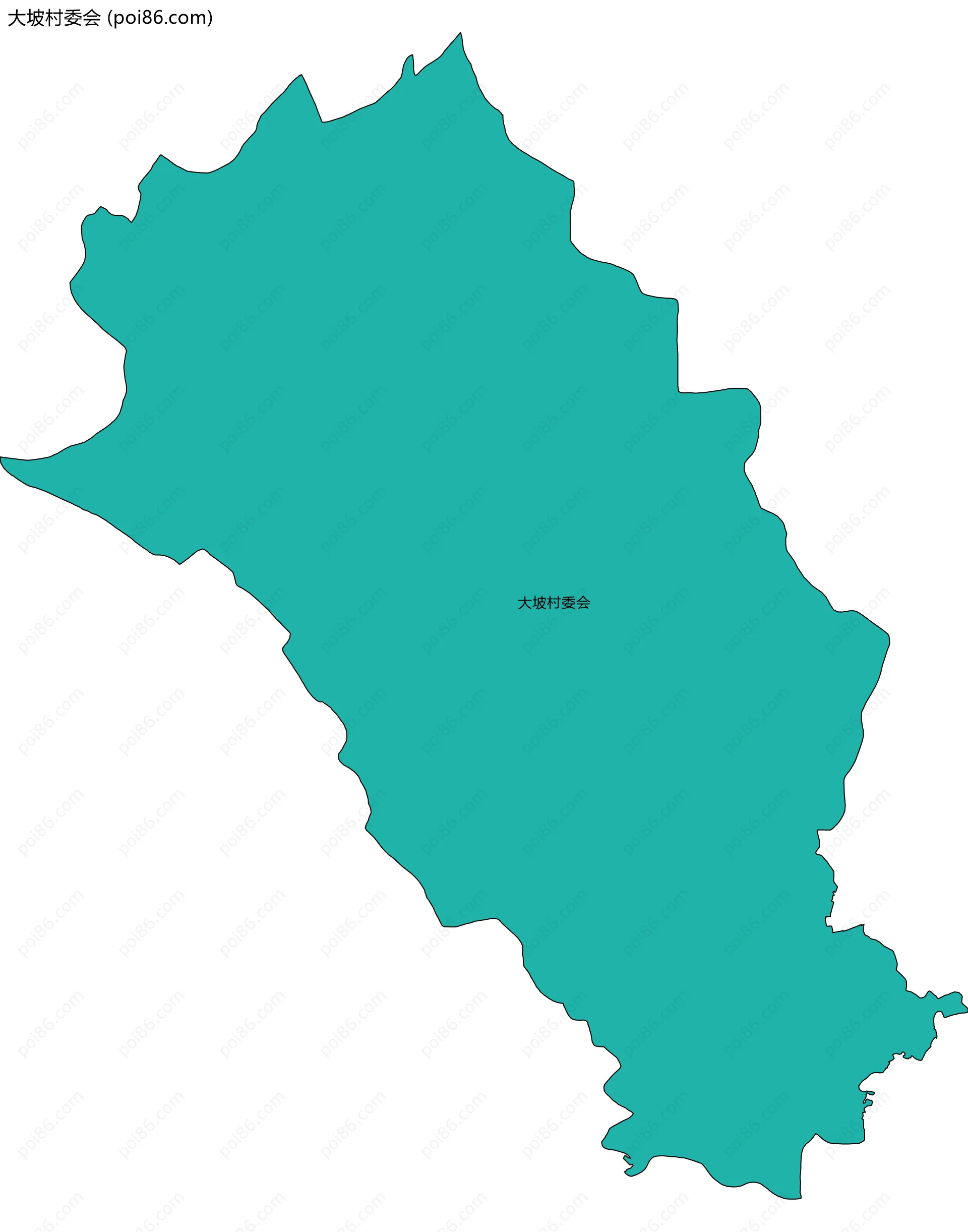 大坡村委会边界地图