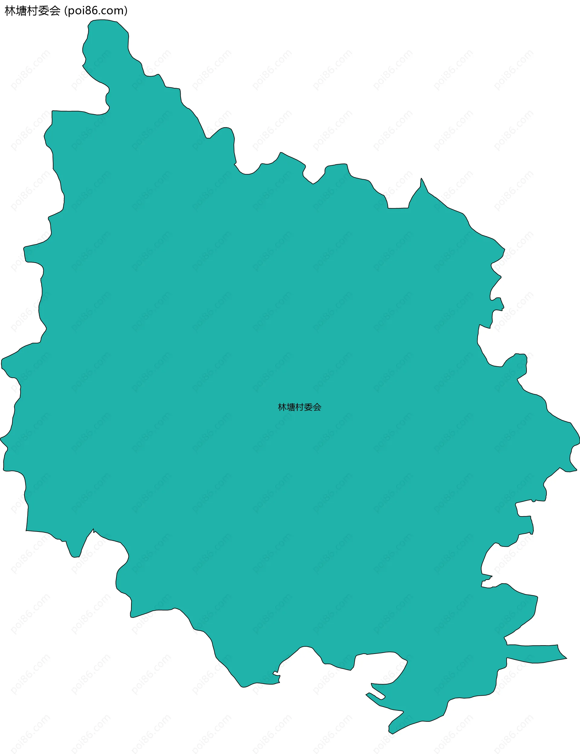 林塘村委会边界地图