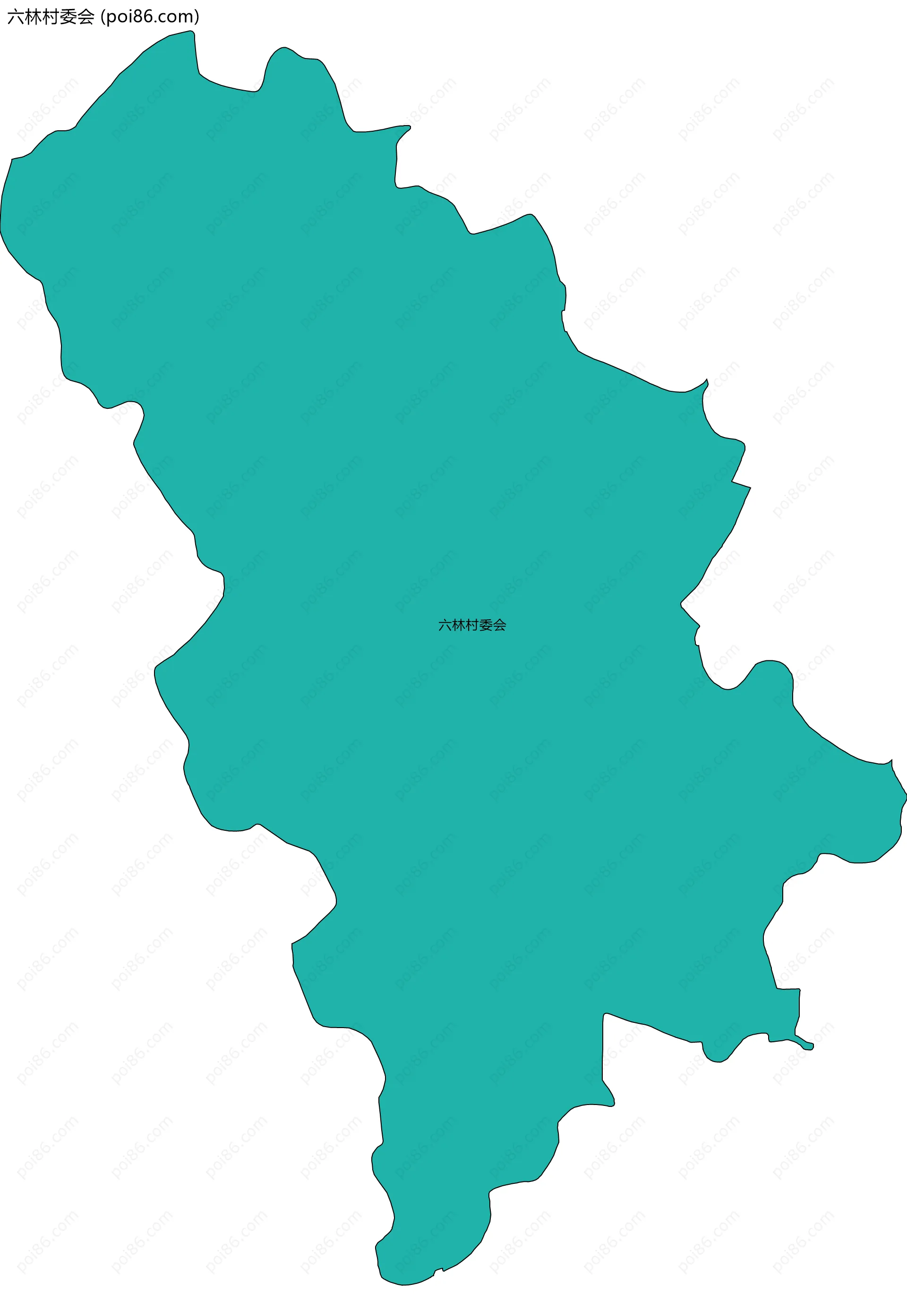 六林村委会边界地图