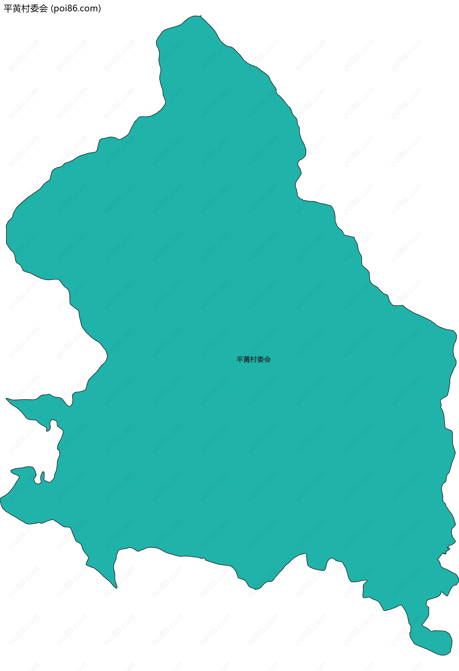 平黄村委会边界地图