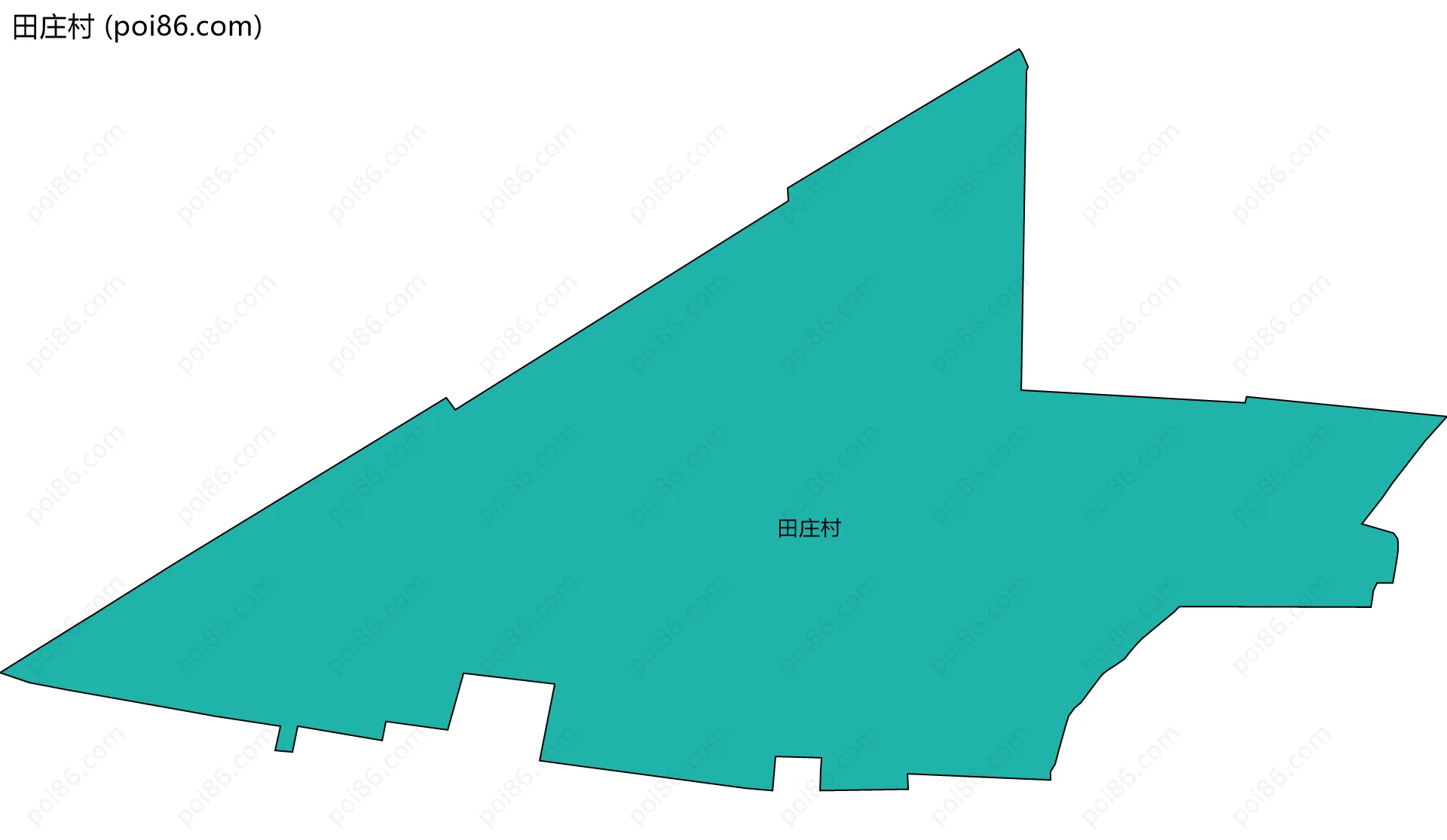 田庄村边界地图