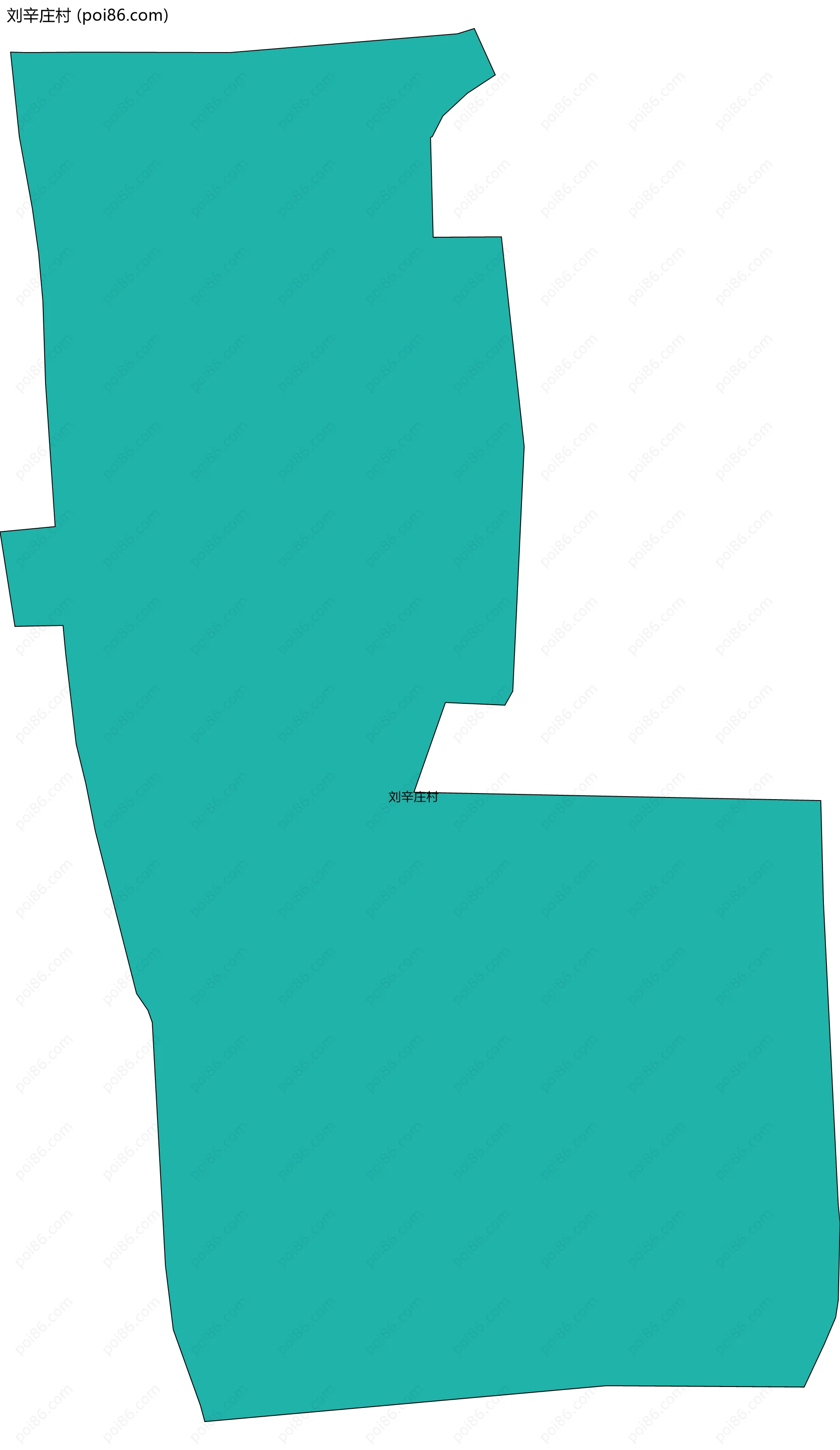 刘辛庄村边界地图