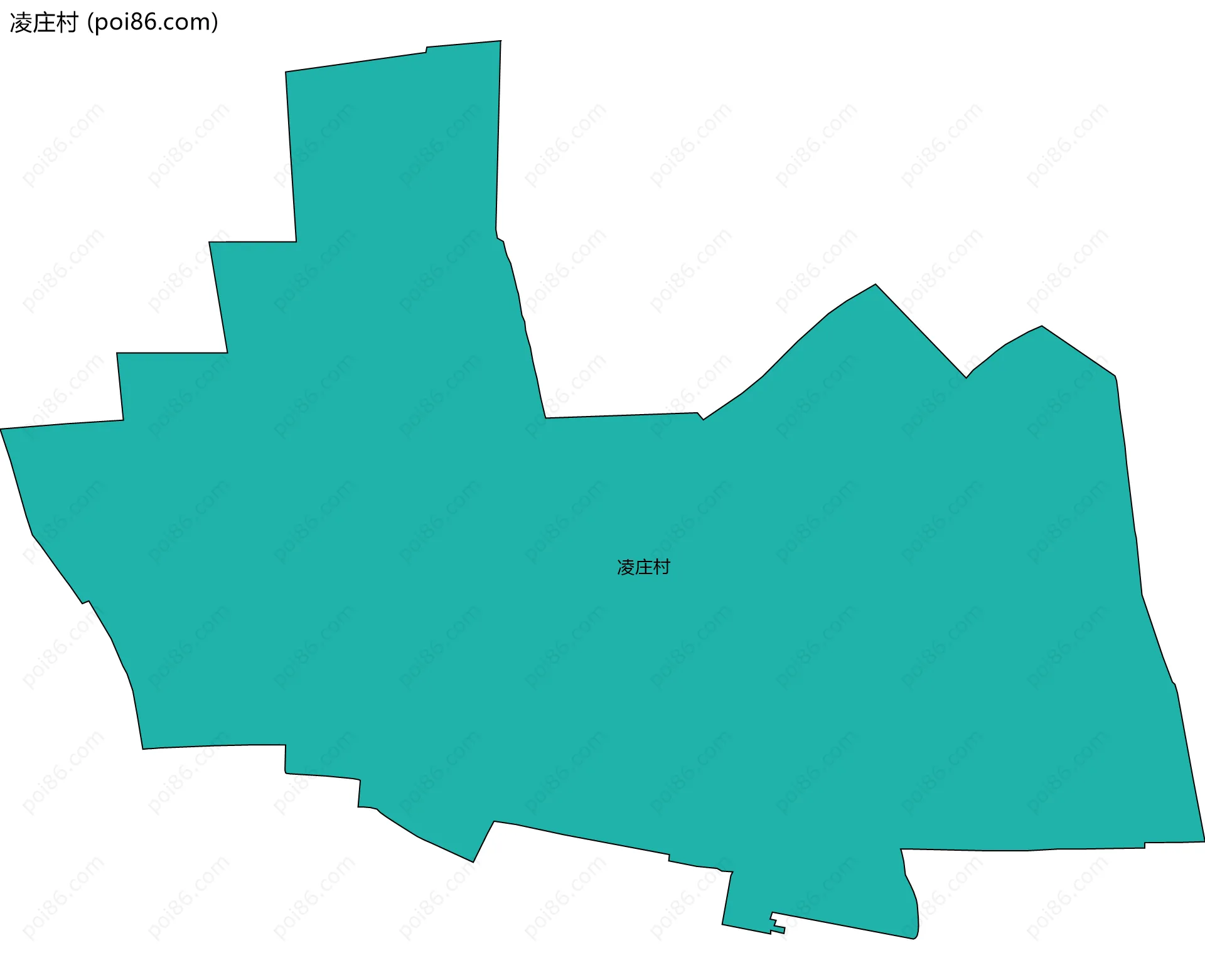 凌庄村边界地图