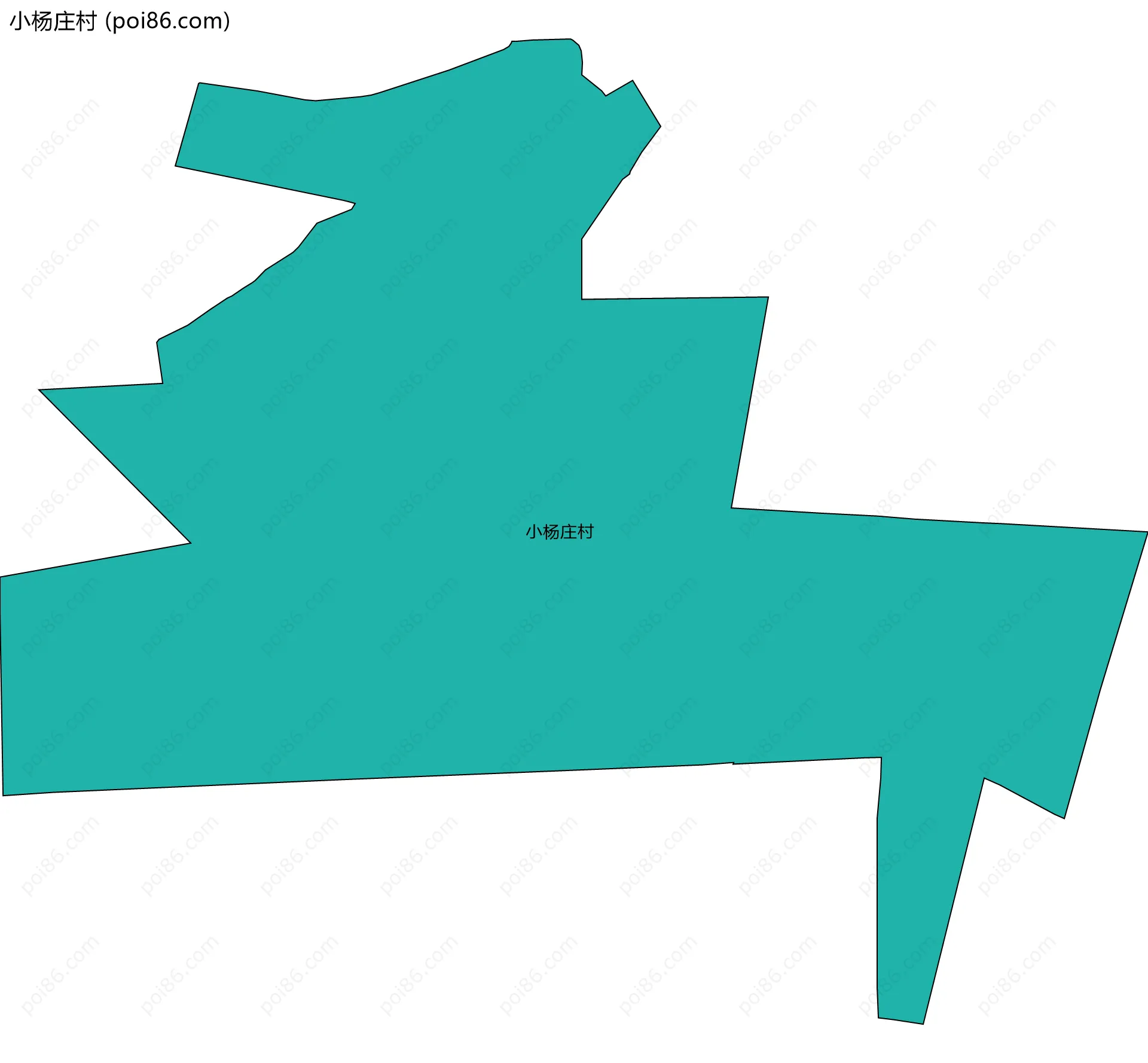 小杨庄村边界地图