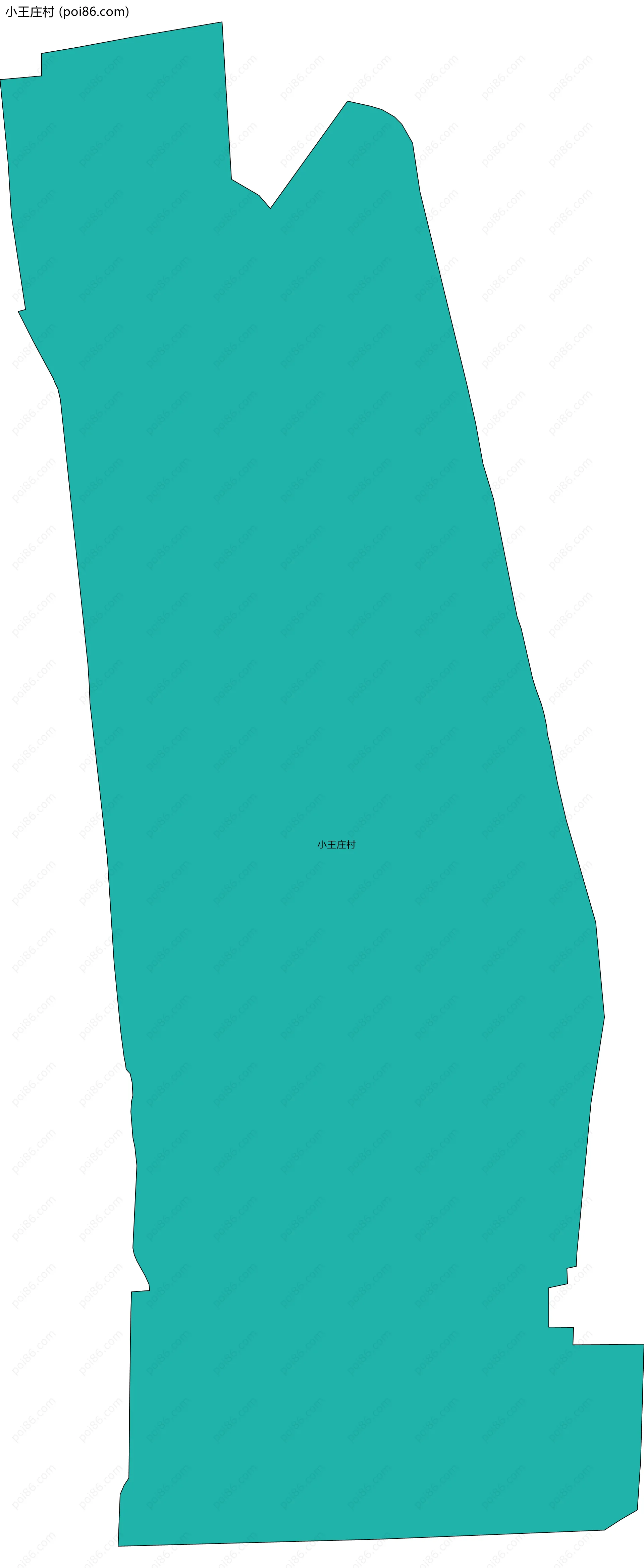小王庄村边界地图