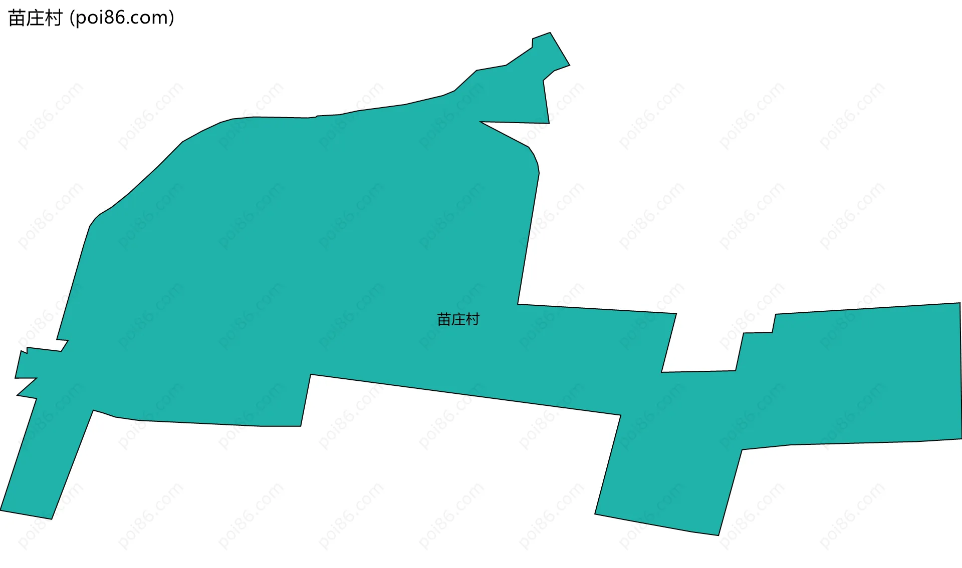 苗庄村边界地图