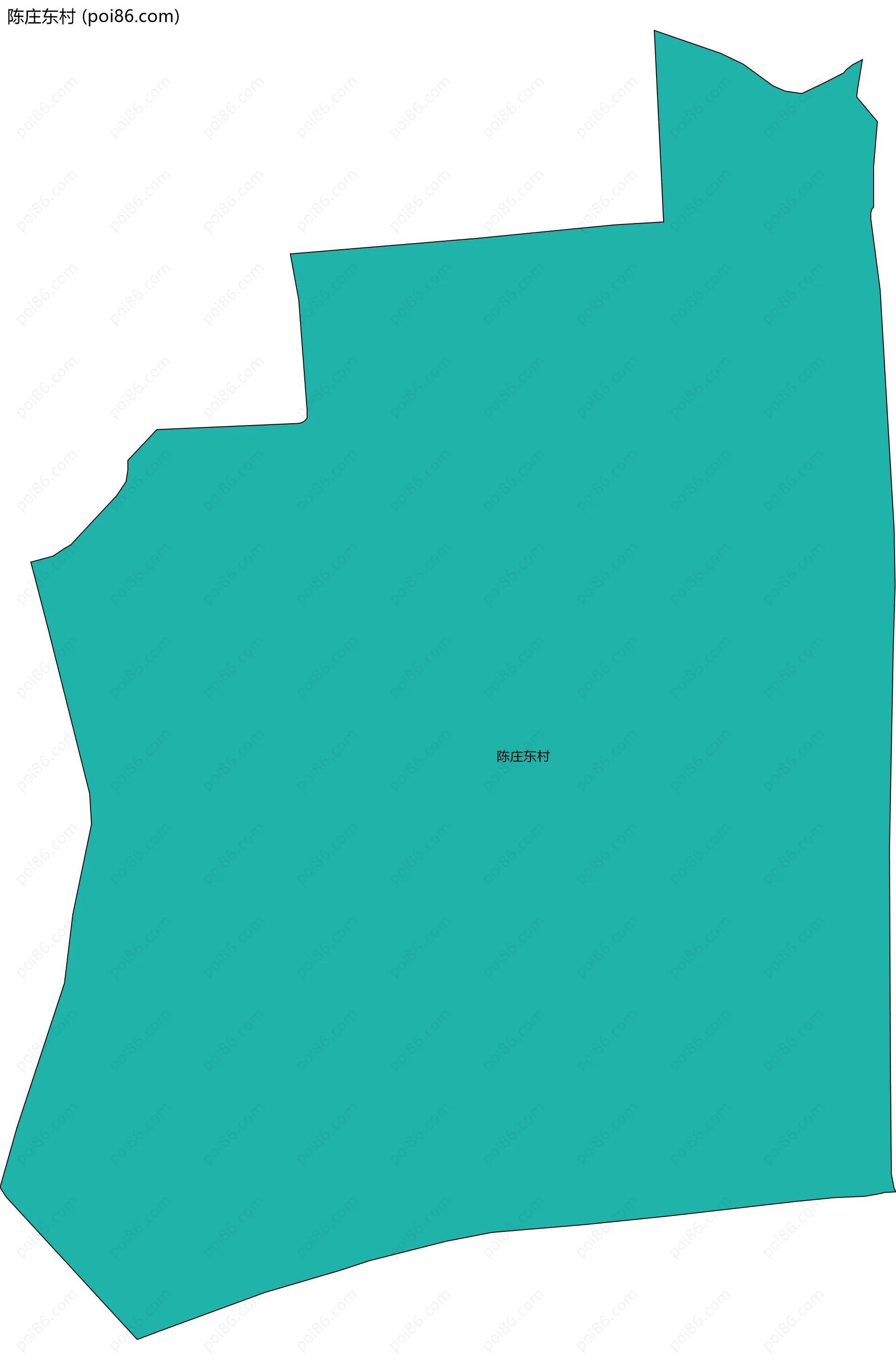 陈庄东村边界地图