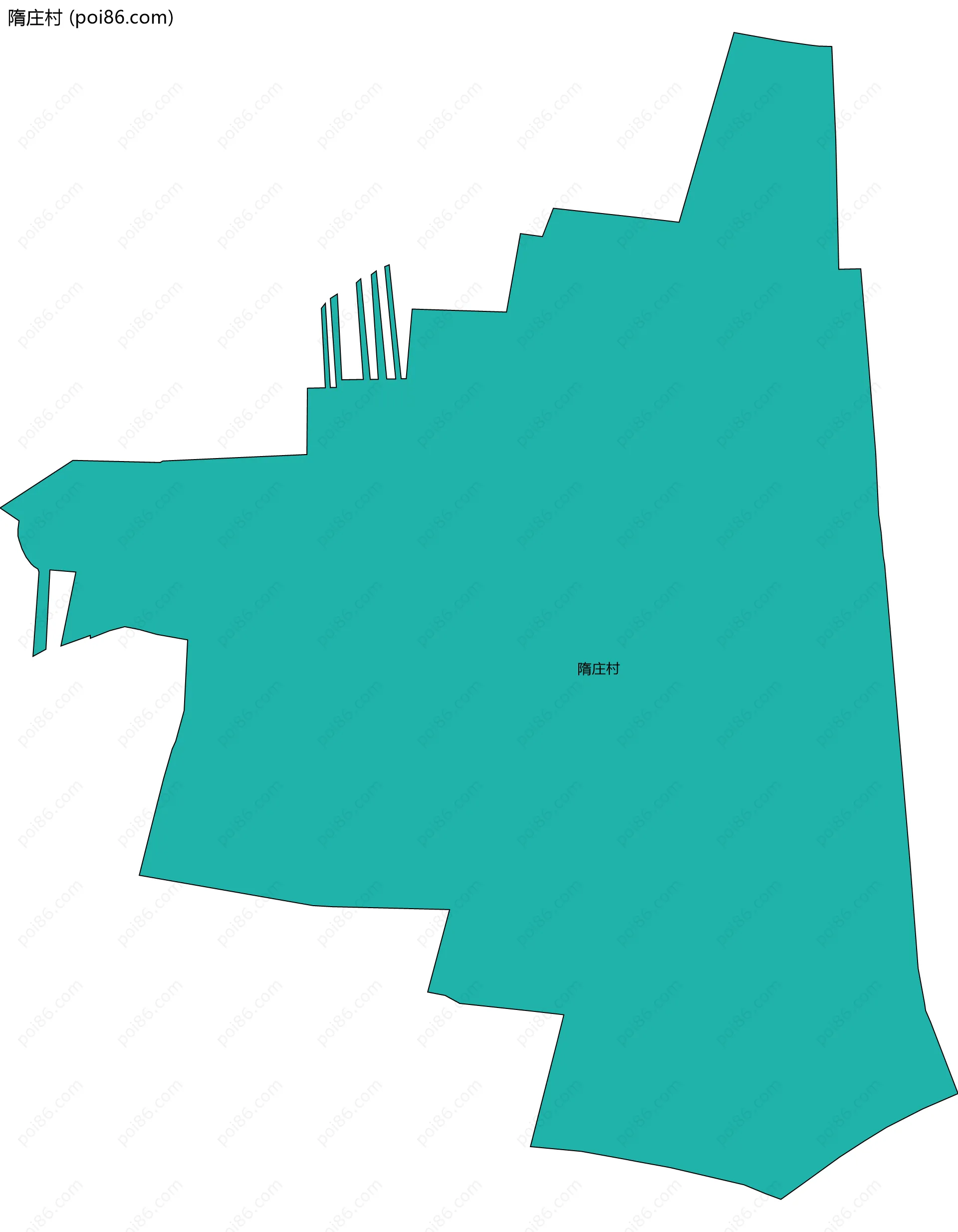 隋庄村边界地图