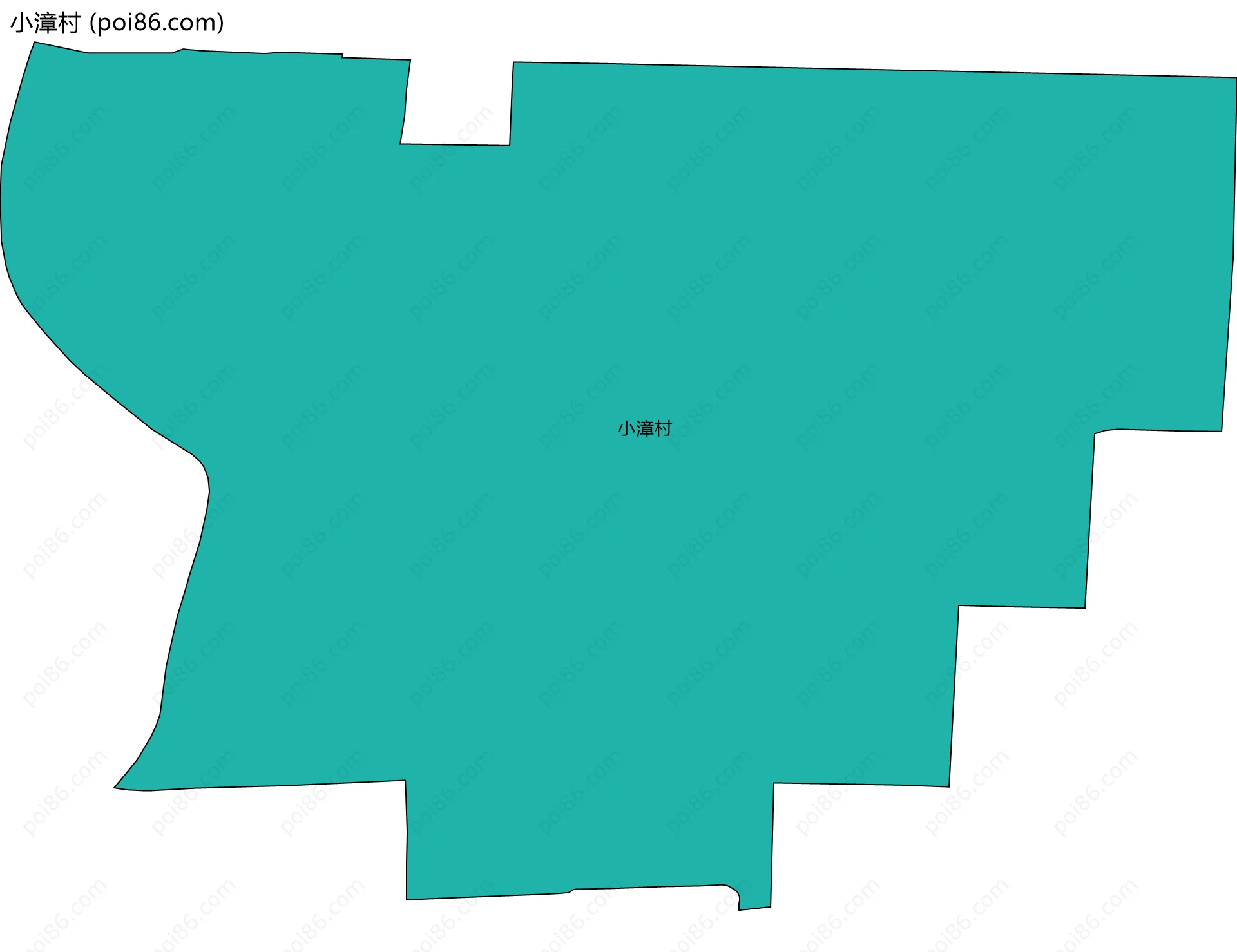 小漳村边界地图
