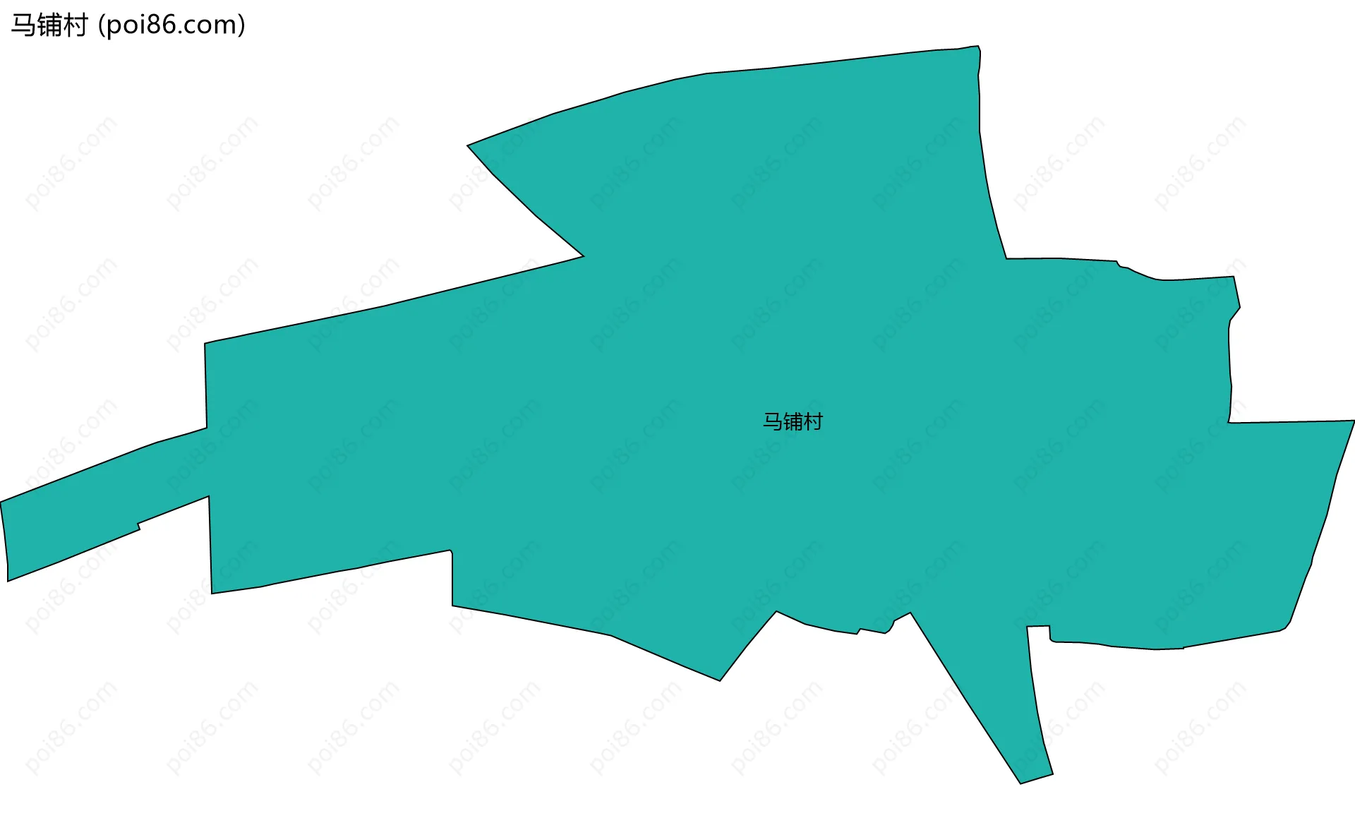 马铺村边界地图