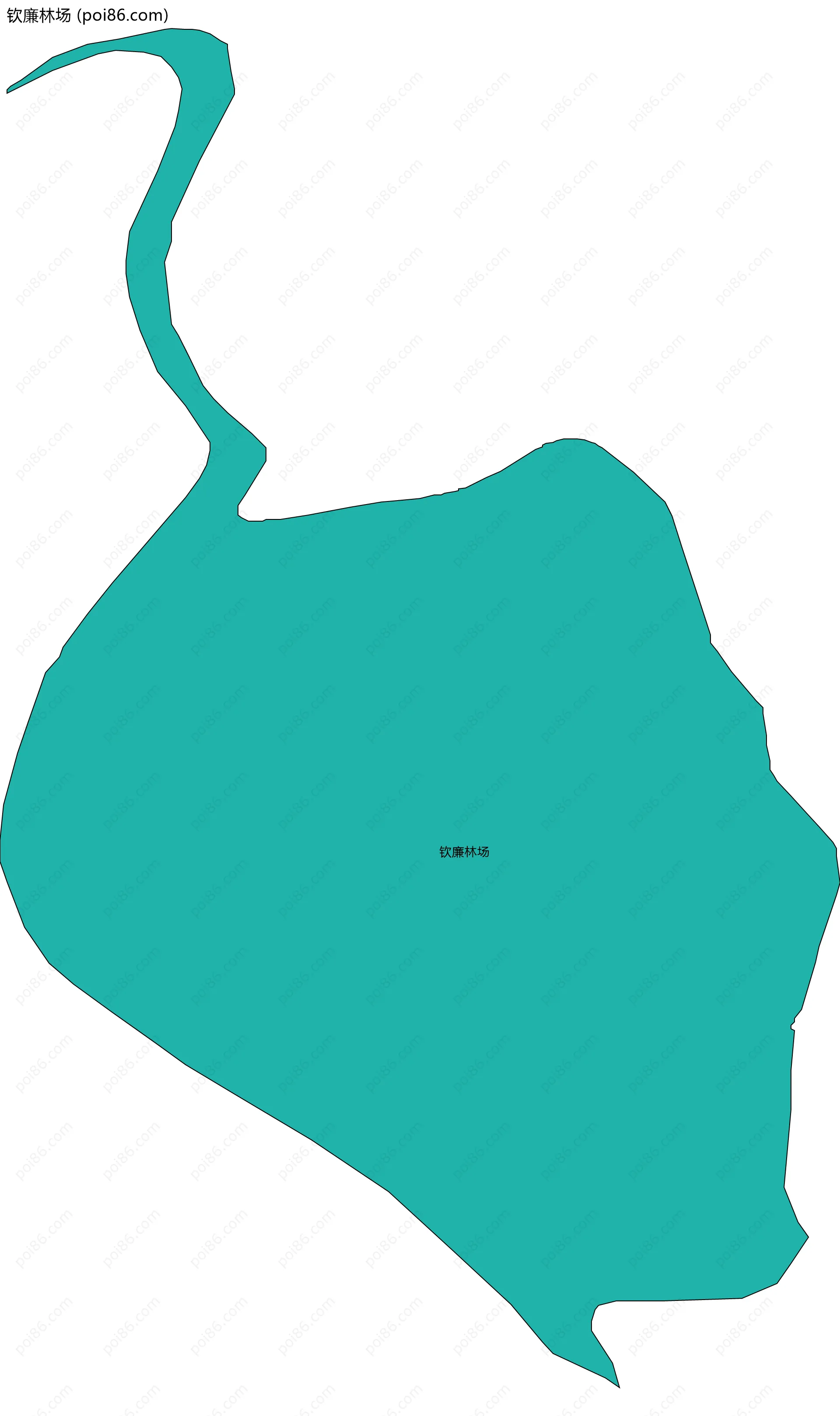 钦廉林场边界地图