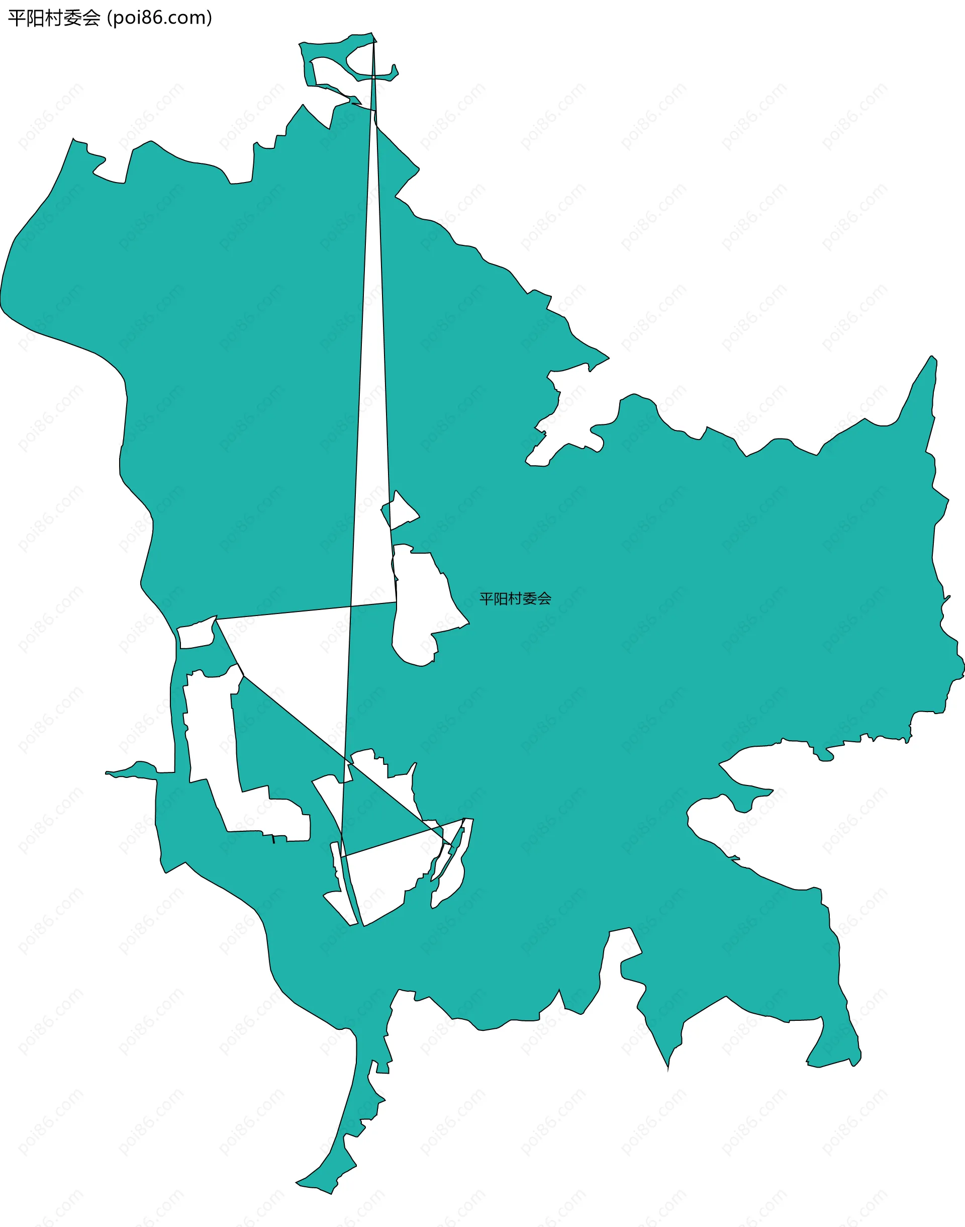 平阳村委会边界地图