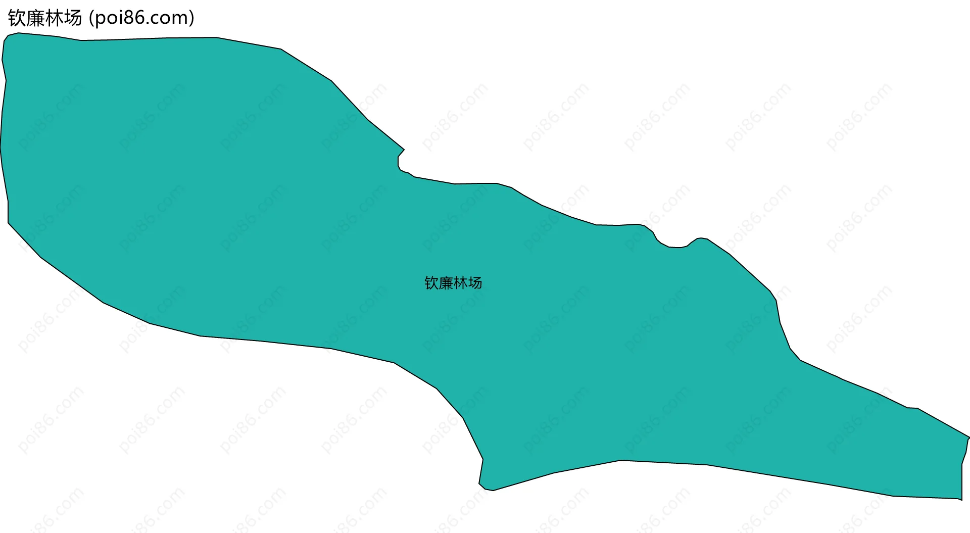 钦廉林场边界地图