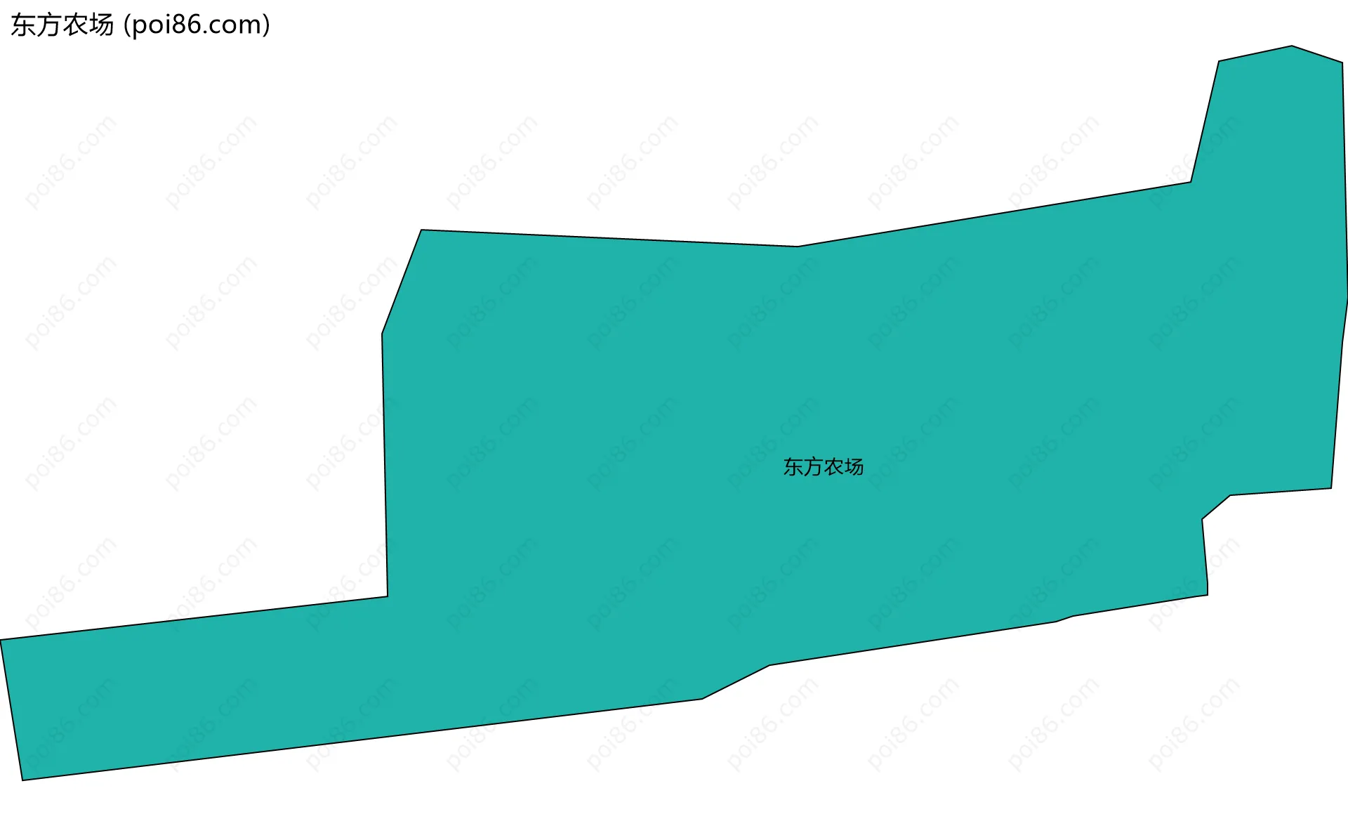 东方农场边界地图