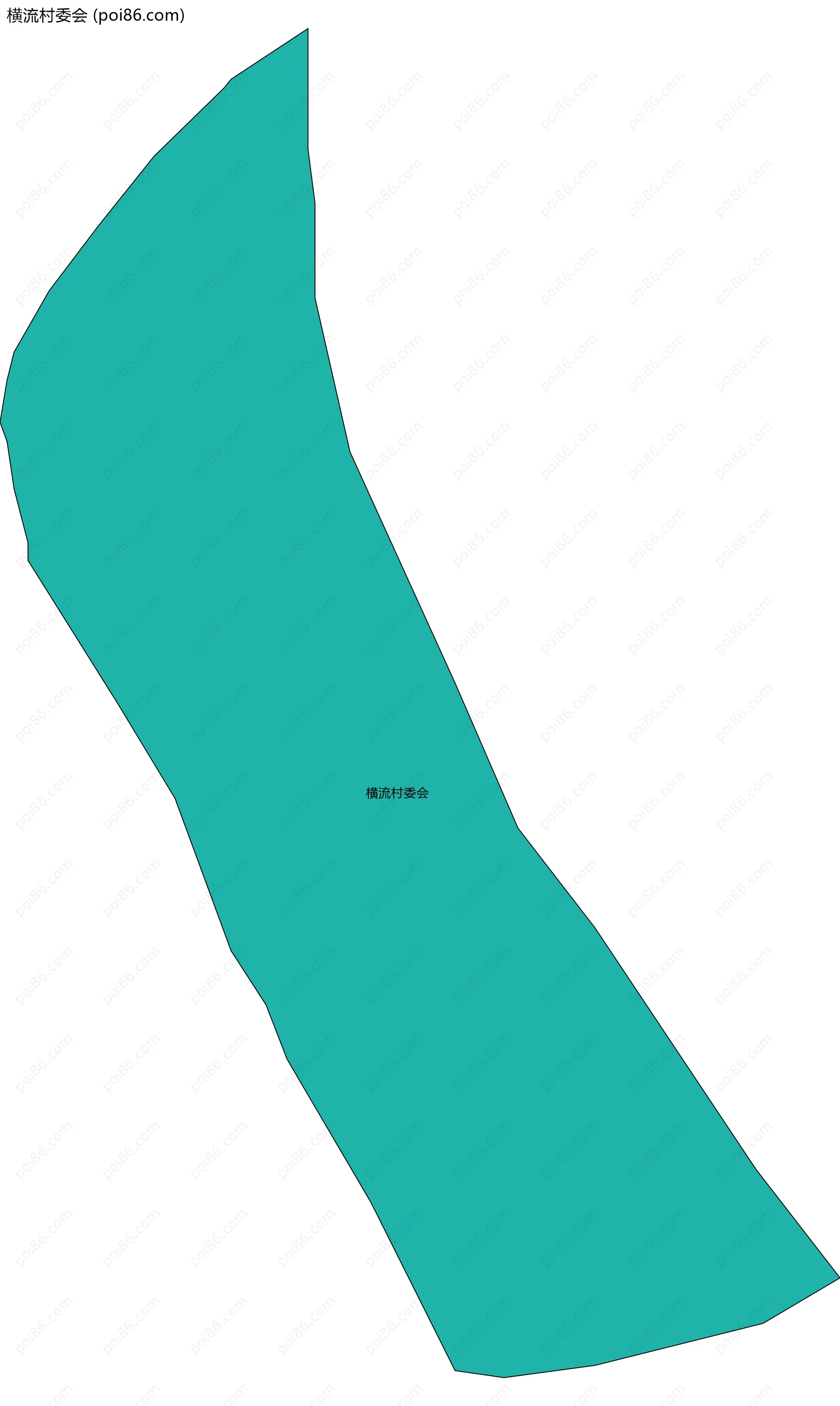 横流村委会边界地图