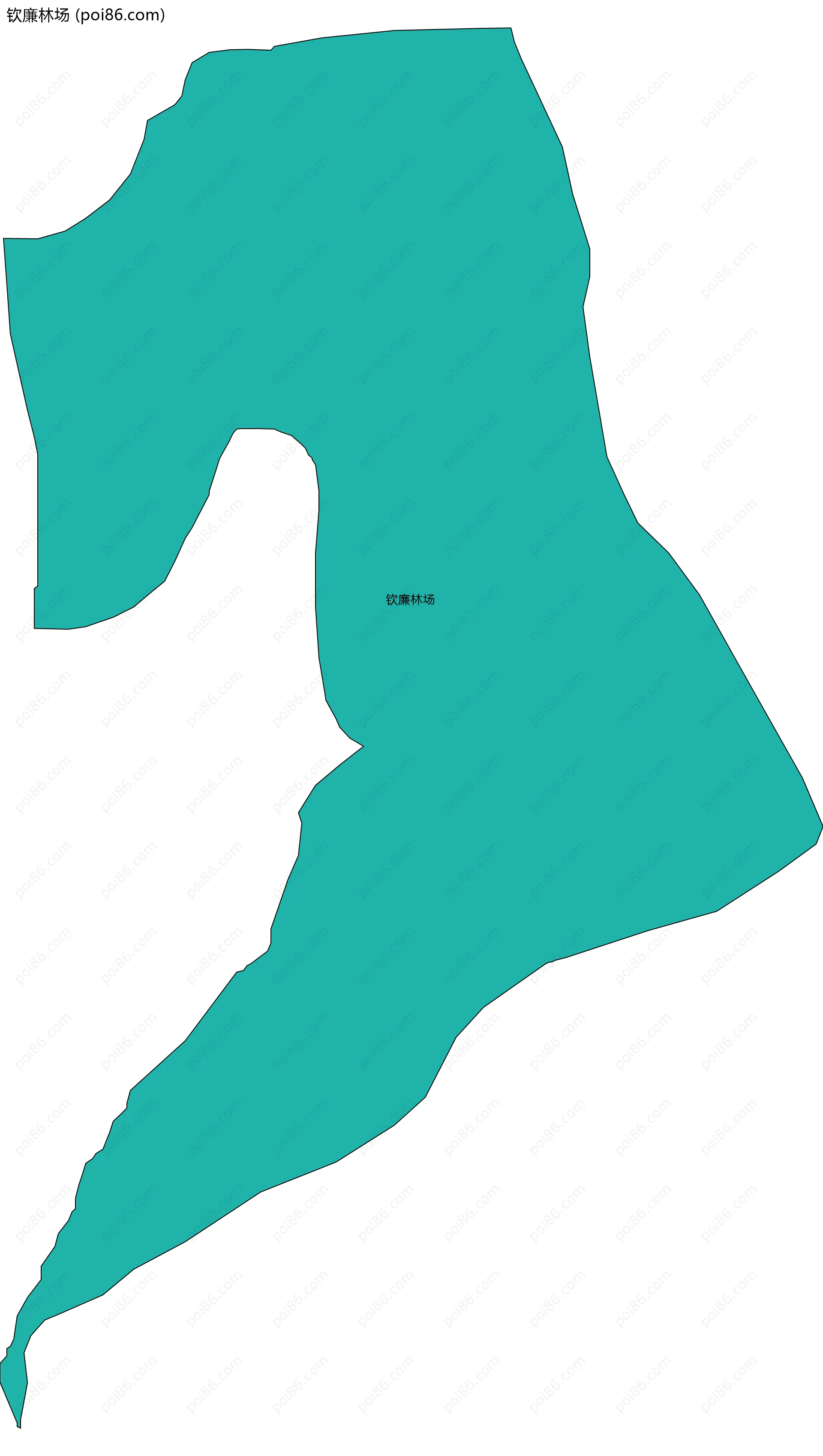 钦廉林场边界地图