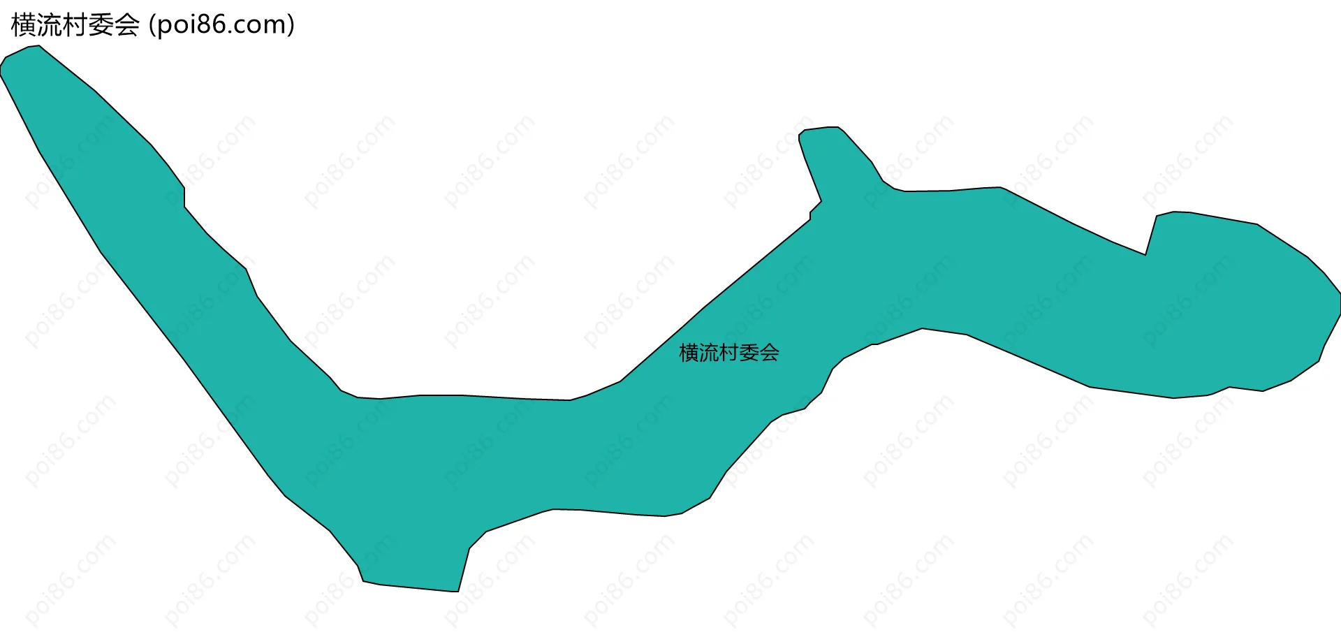 横流村委会边界地图