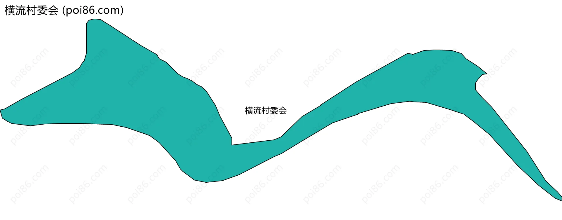 横流村委会边界地图