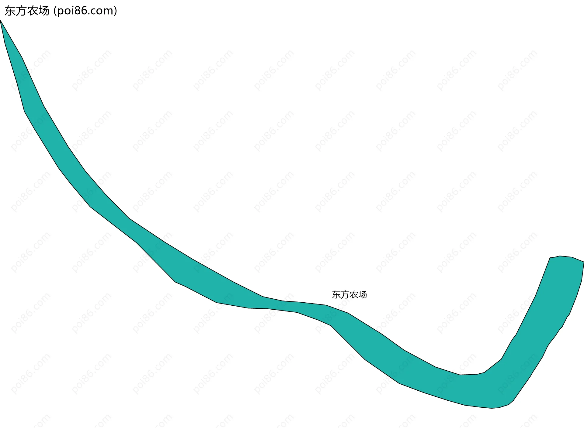 东方农场边界地图