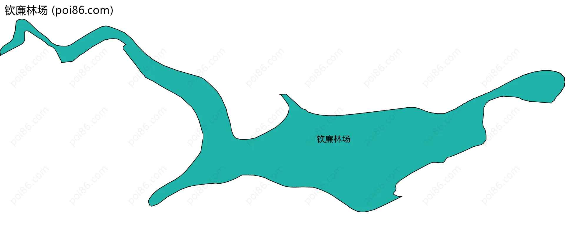 钦廉林场边界地图