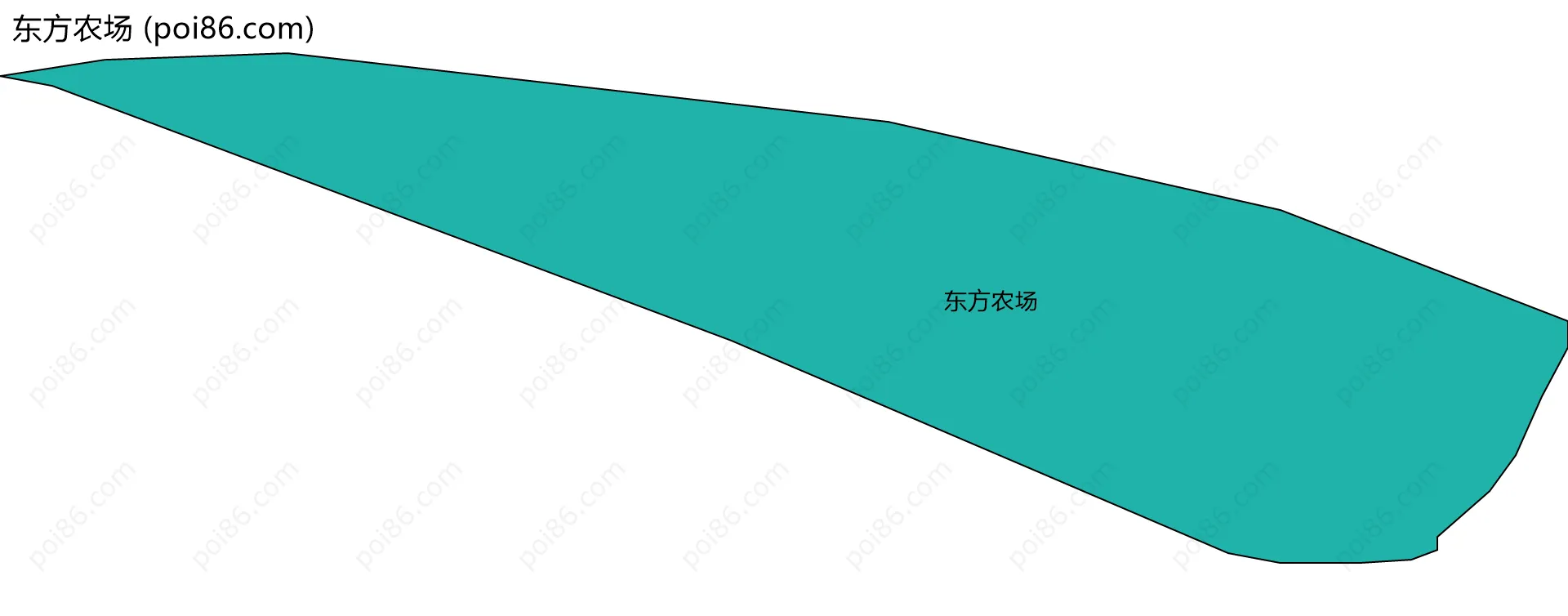 东方农场边界地图