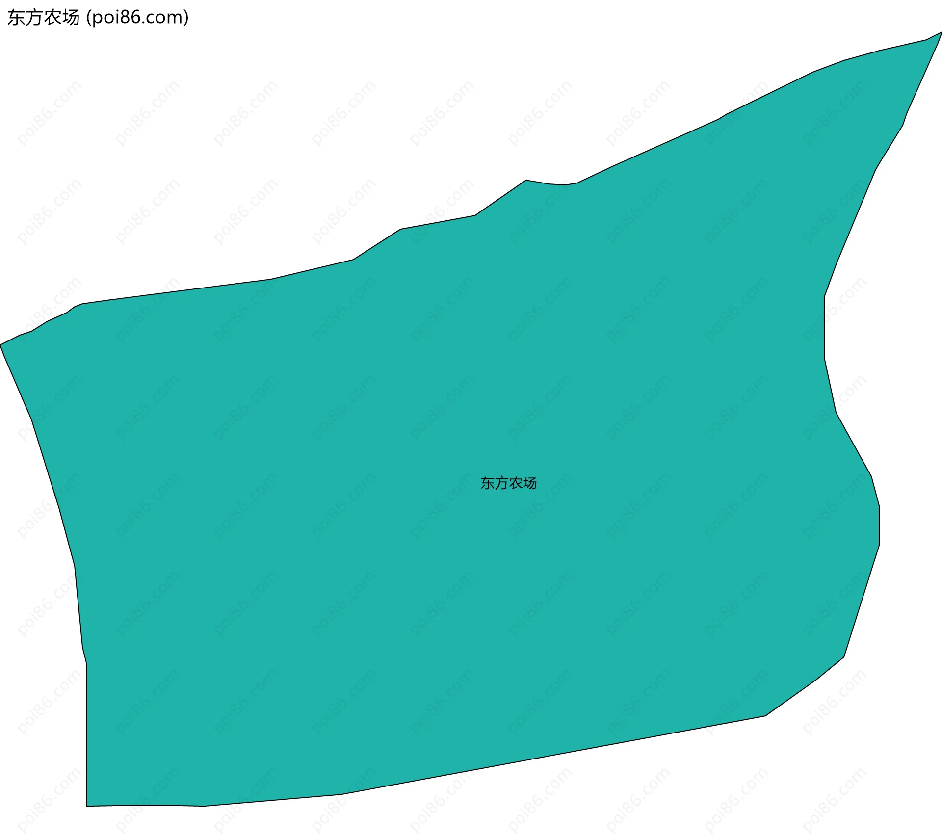 东方农场边界地图