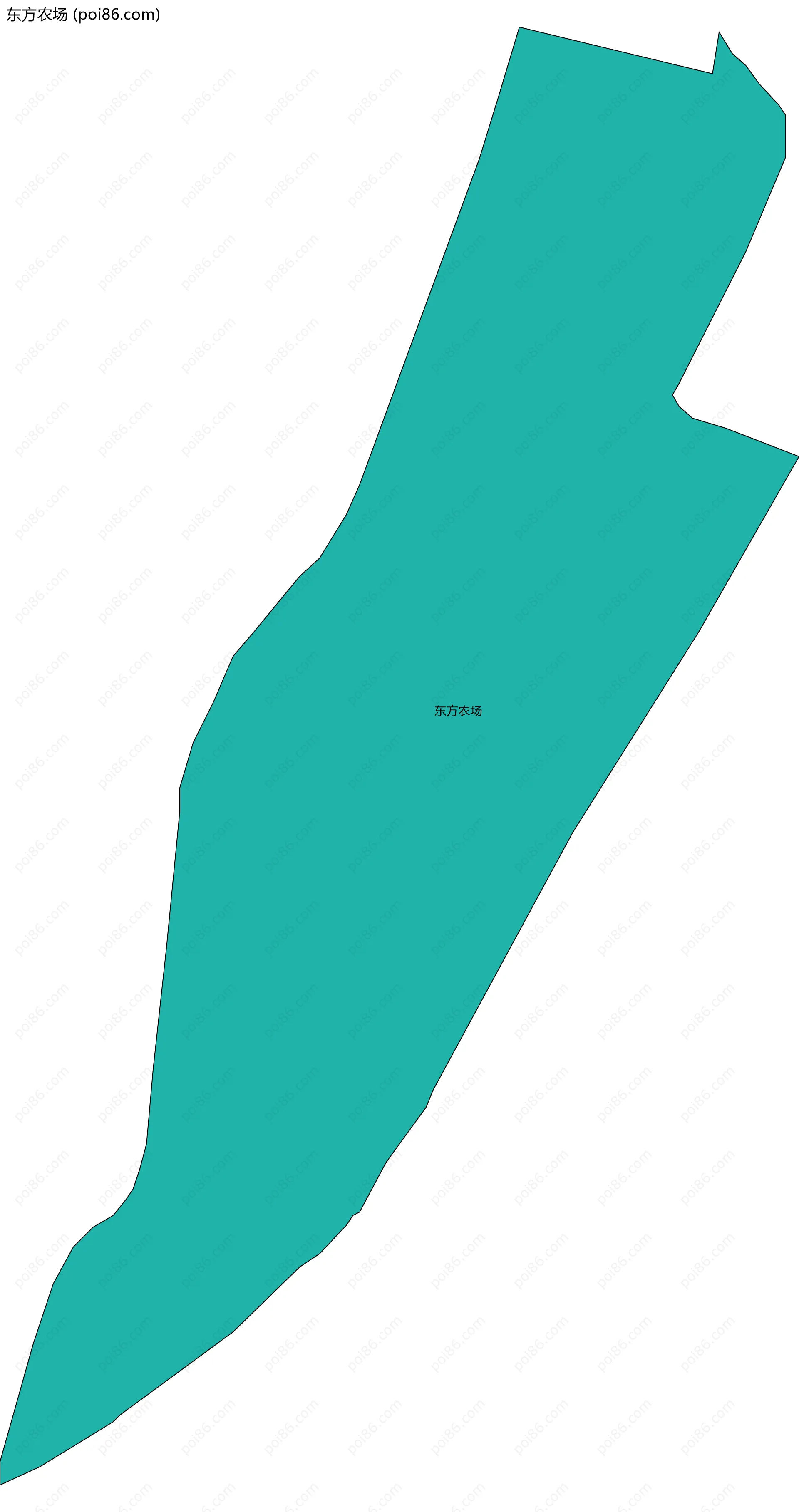 东方农场边界地图