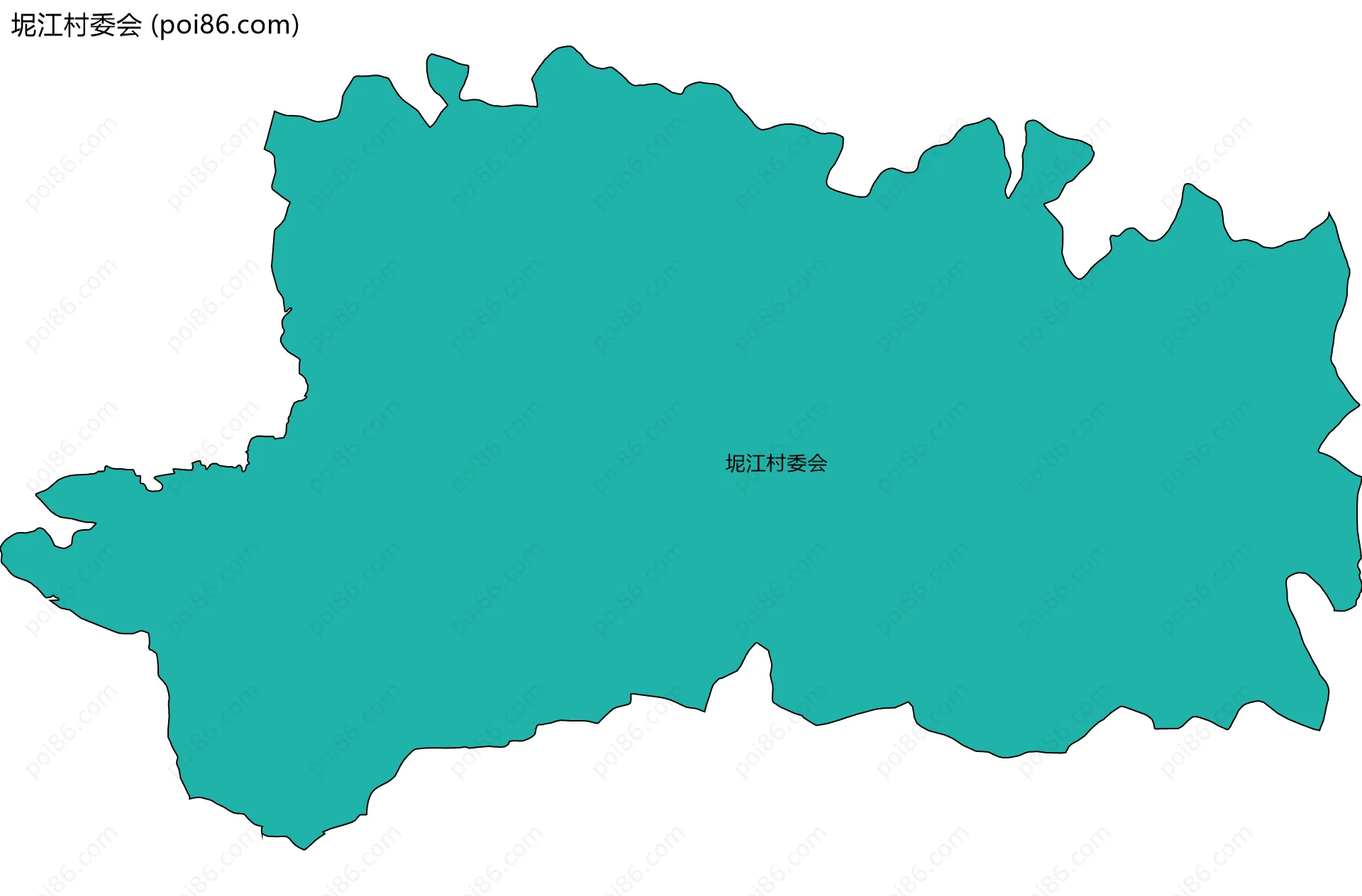 坭江村委会边界地图