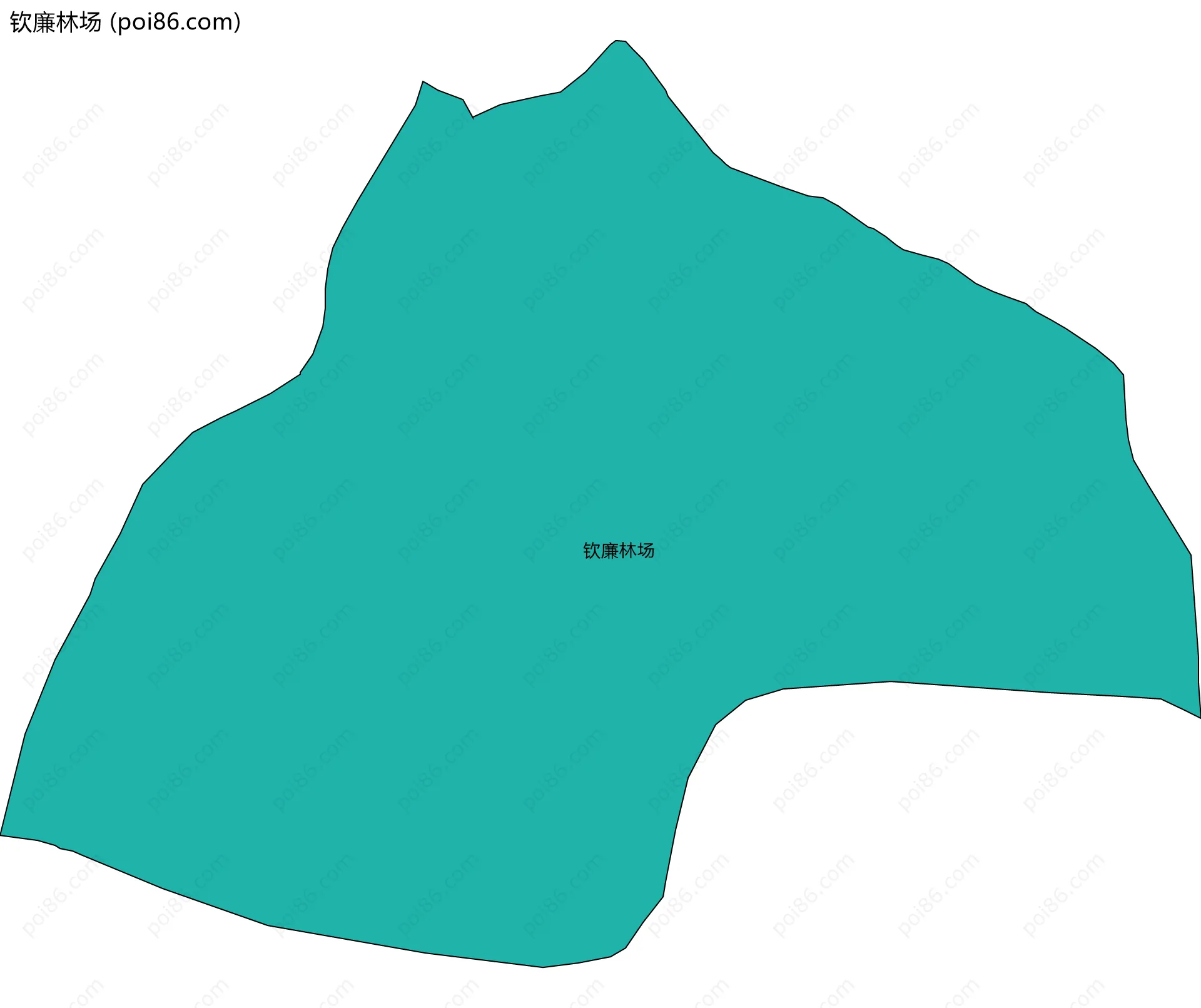 钦廉林场边界地图