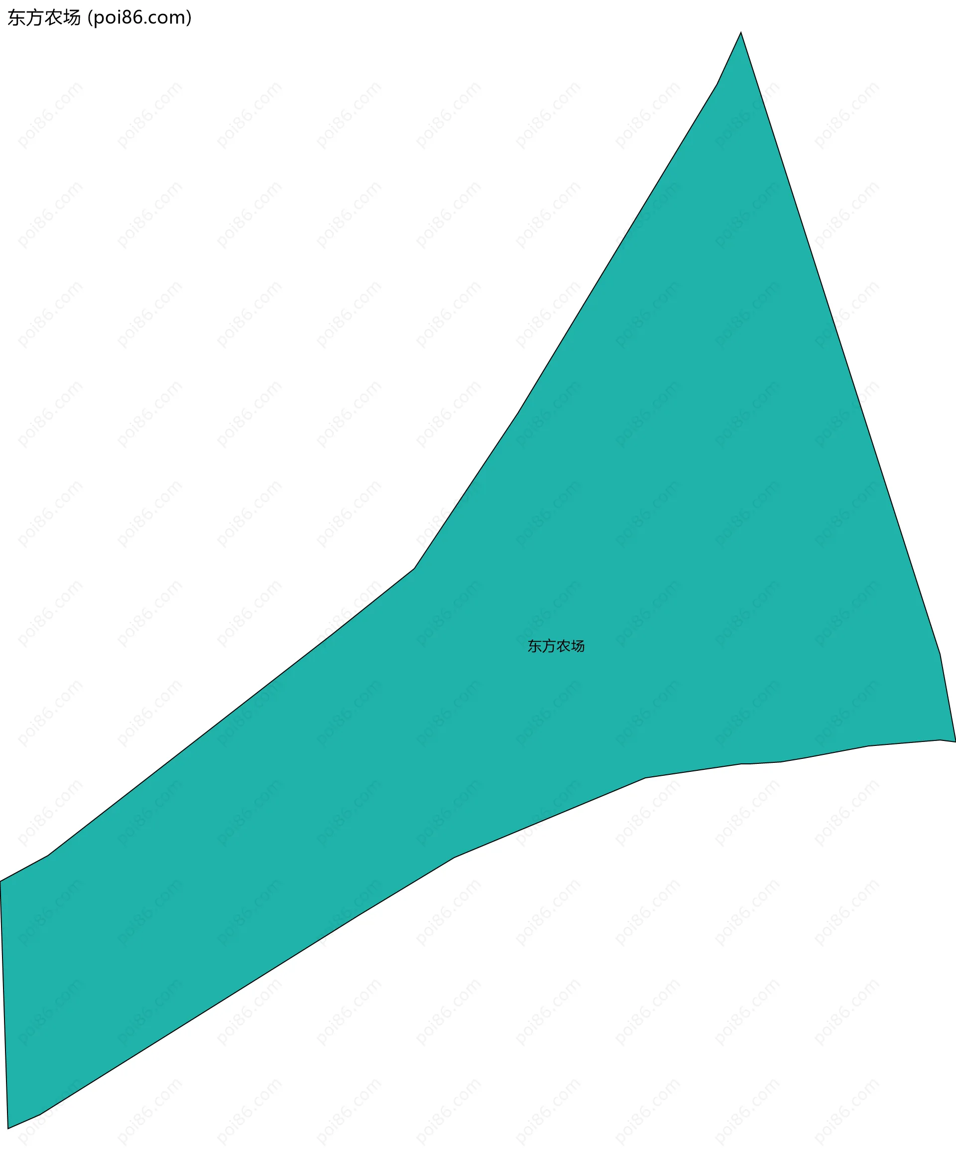 东方农场边界地图