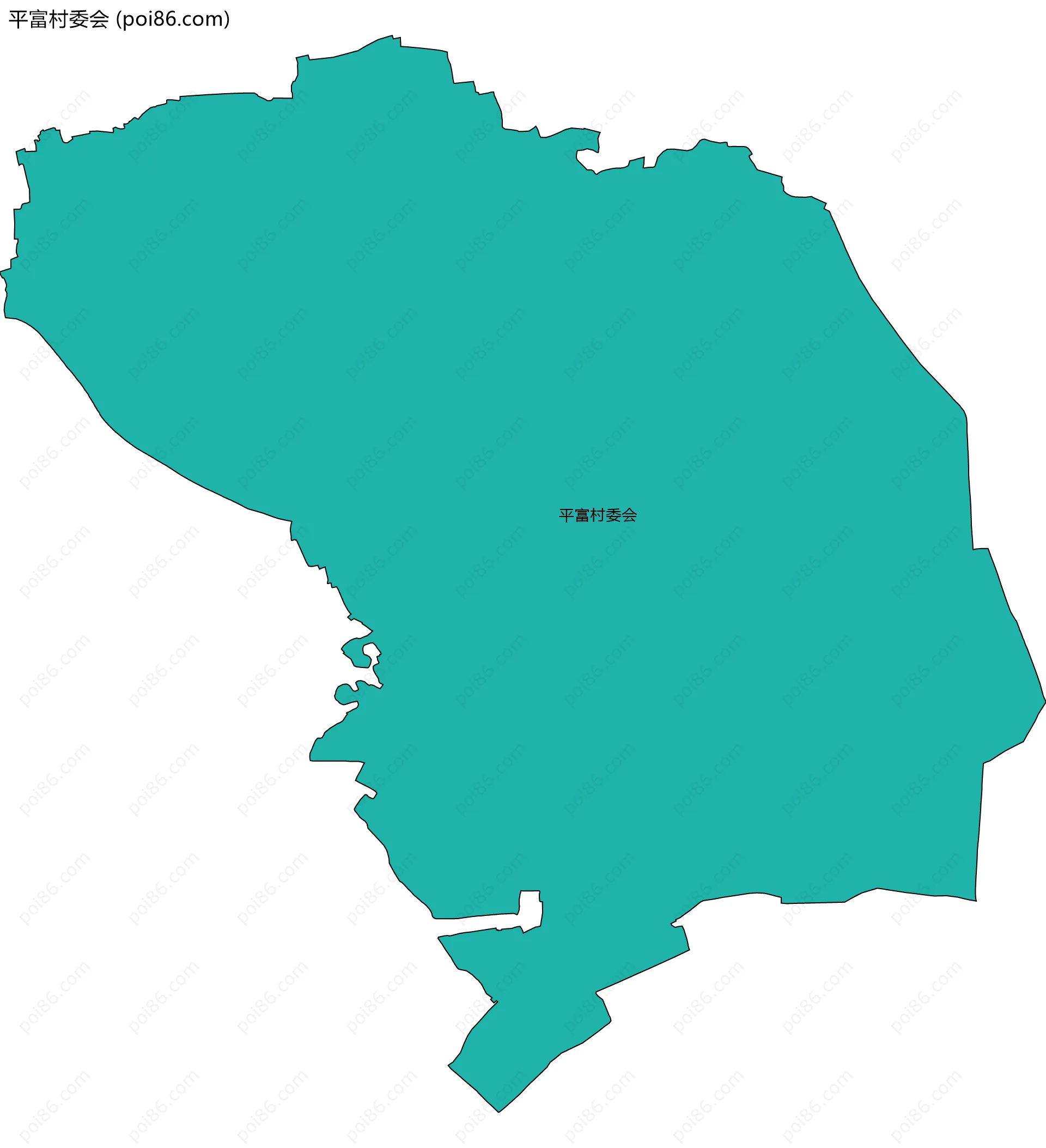 平富村委会边界地图