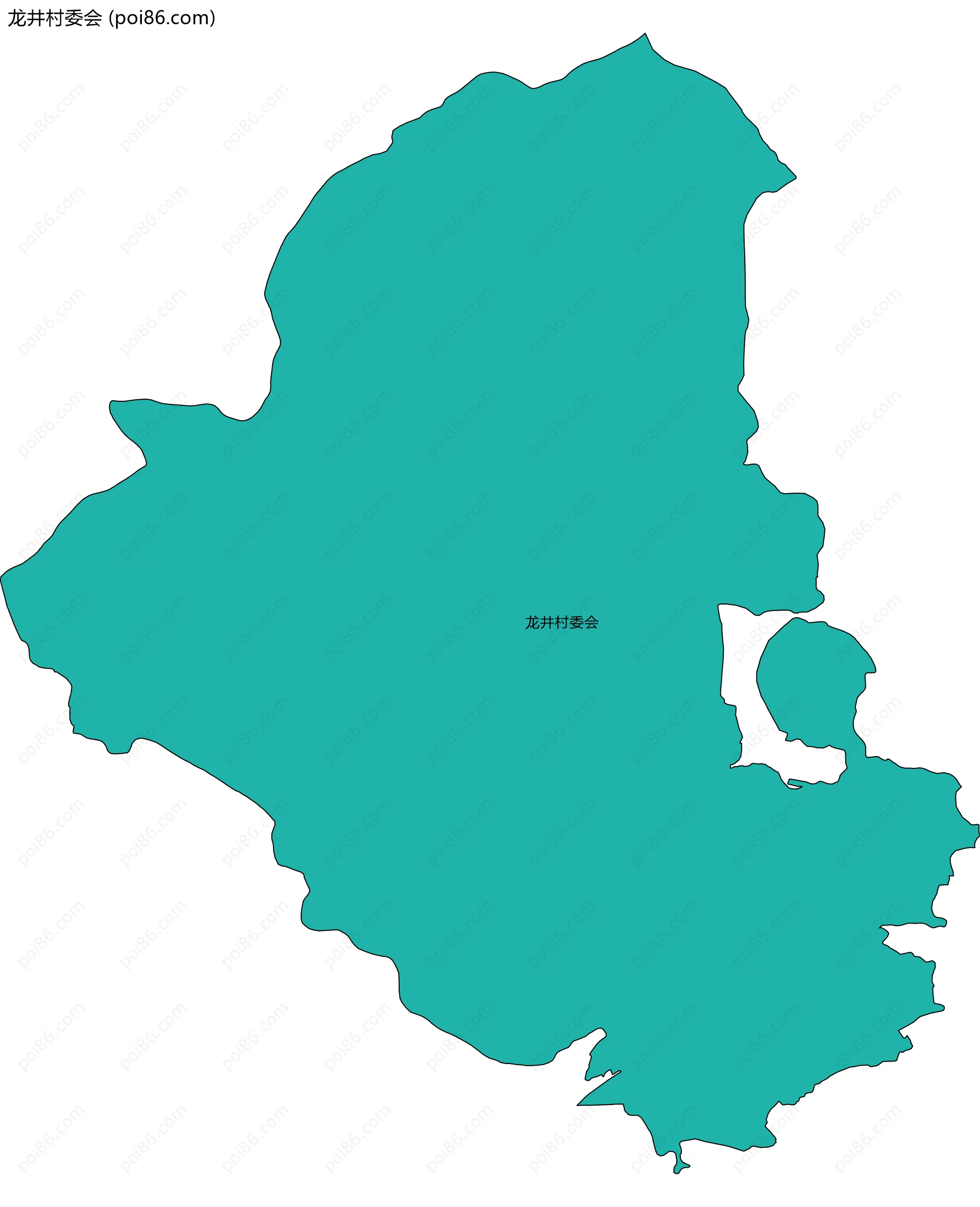 龙井村委会边界地图