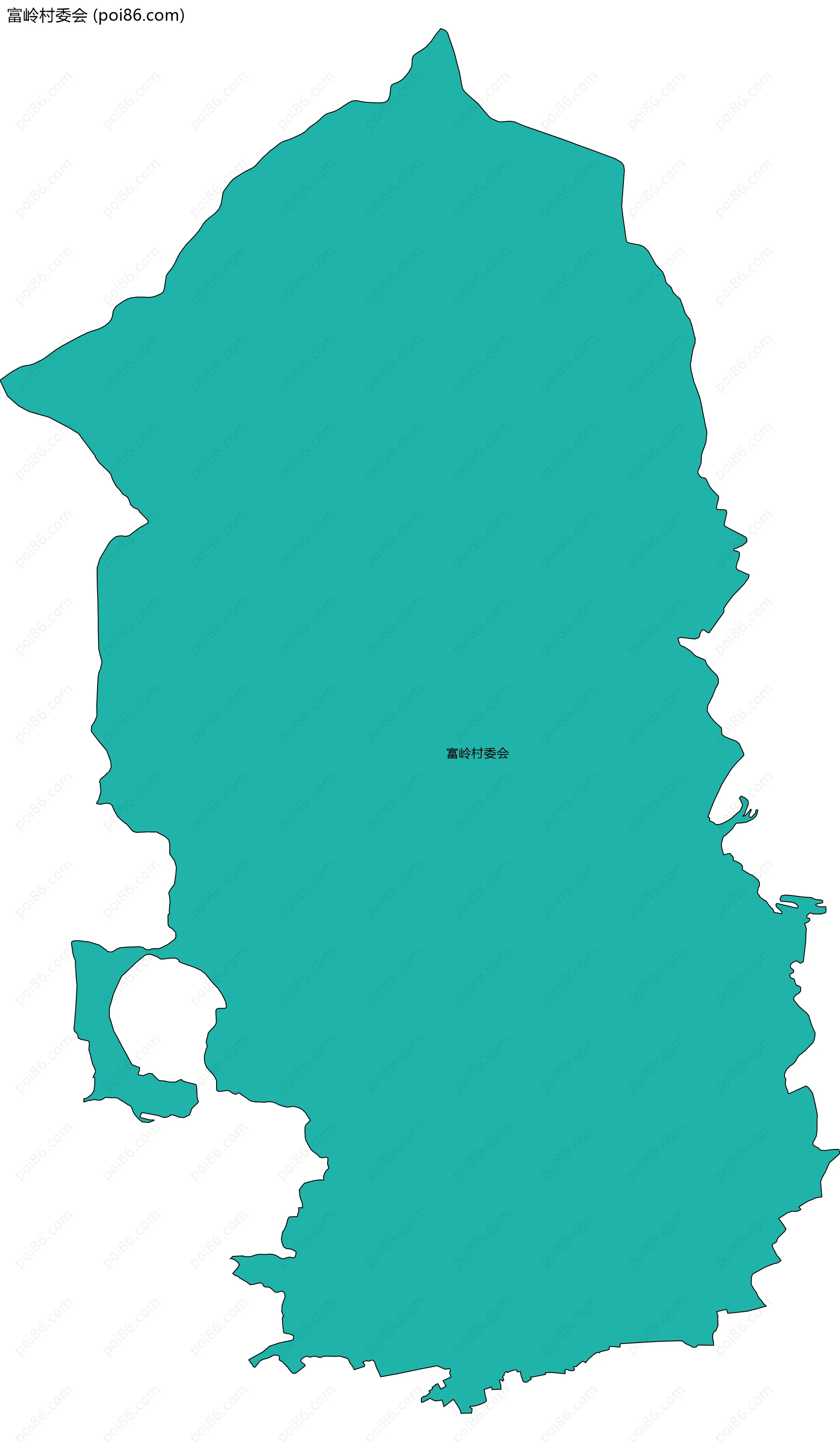 富岭村委会边界地图