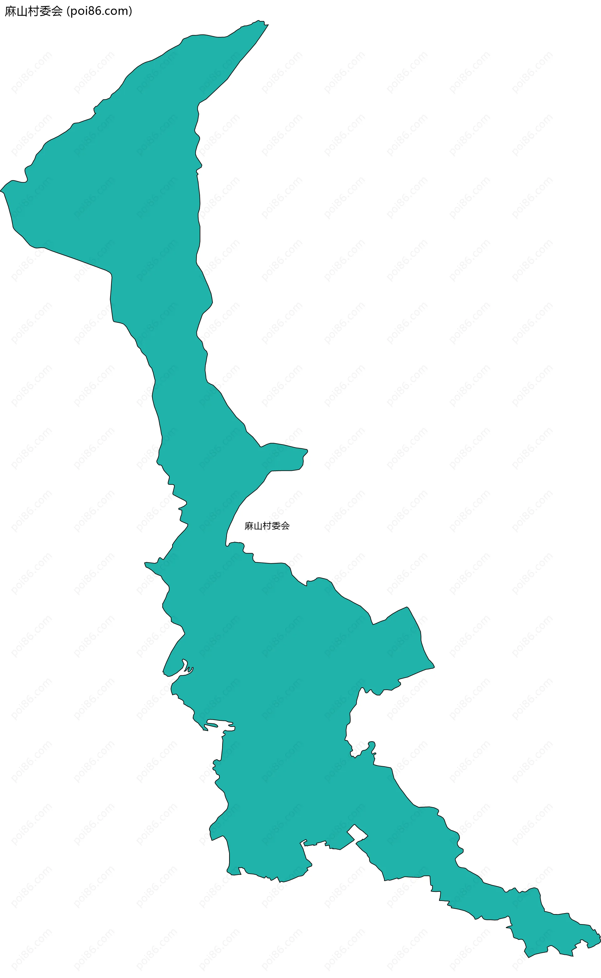 麻山村委会边界地图