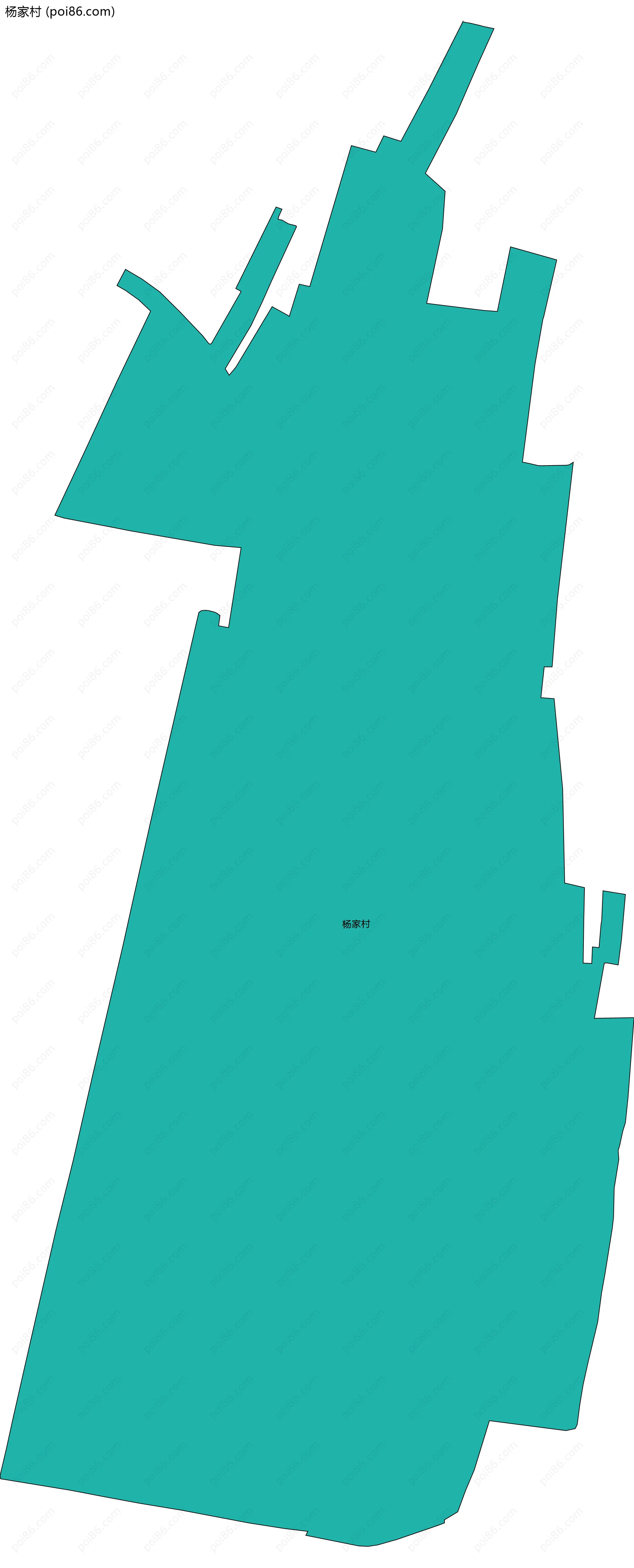 杨家村边界地图