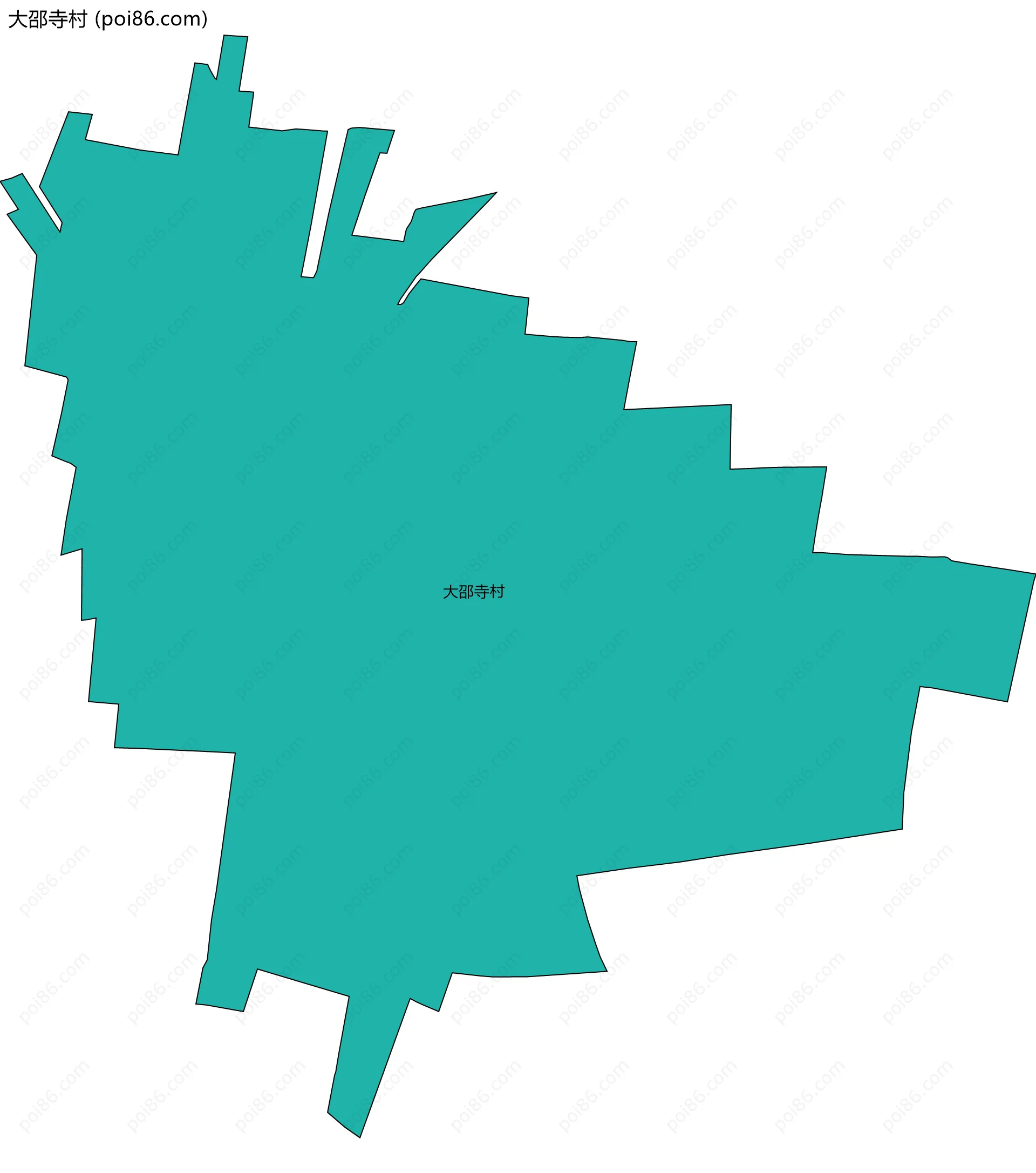 大邵寺村边界地图