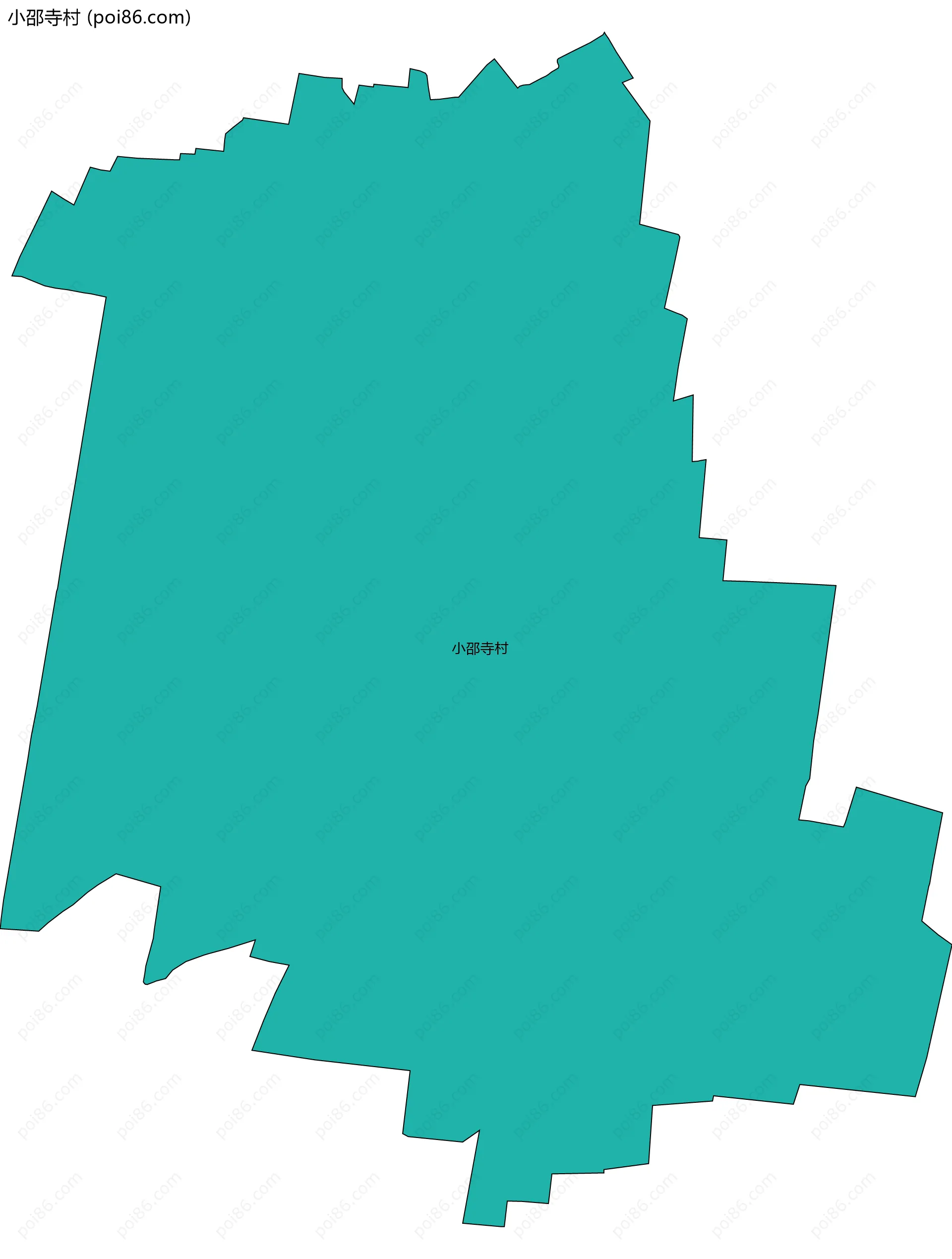 小邵寺村边界地图