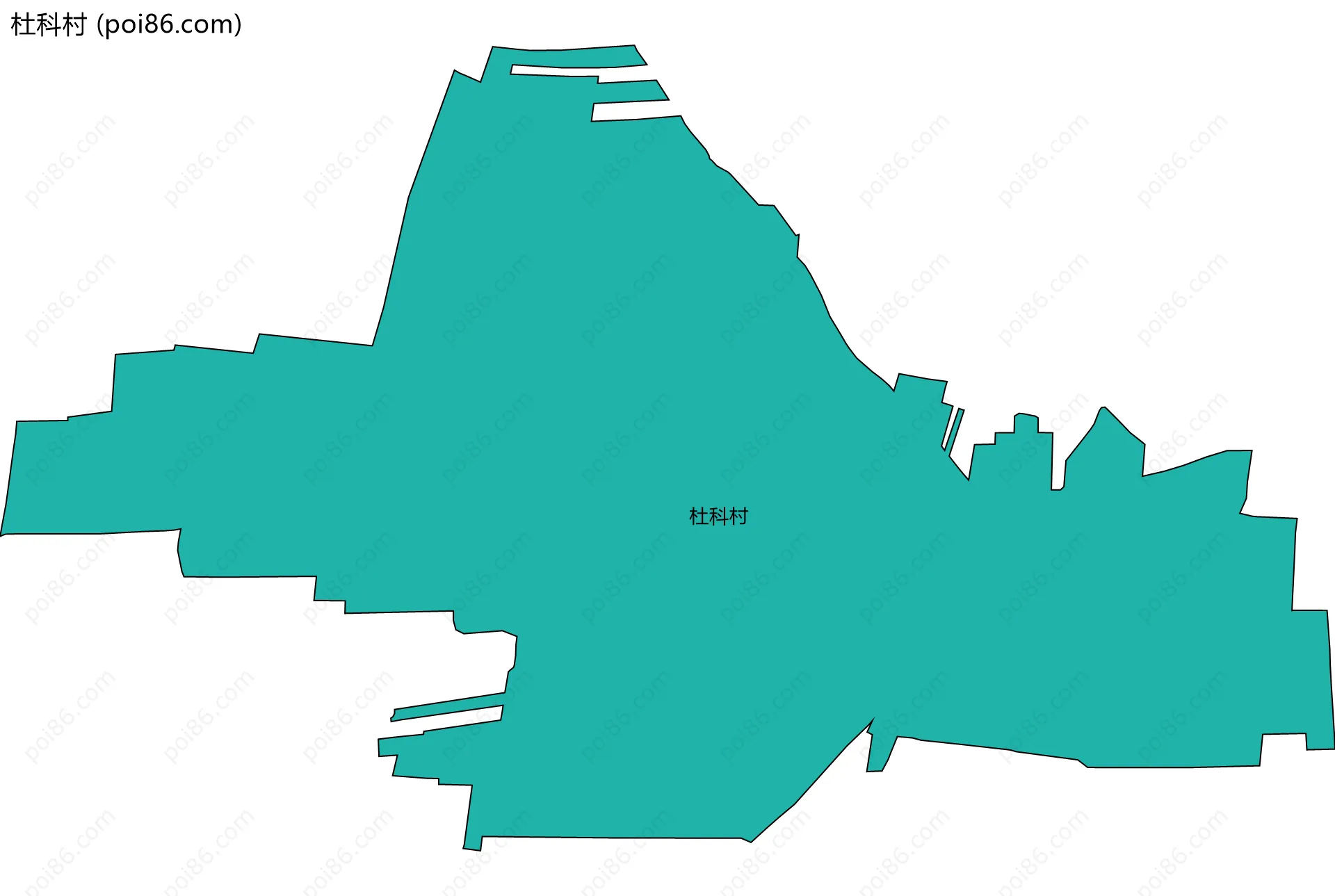 杜科村边界地图