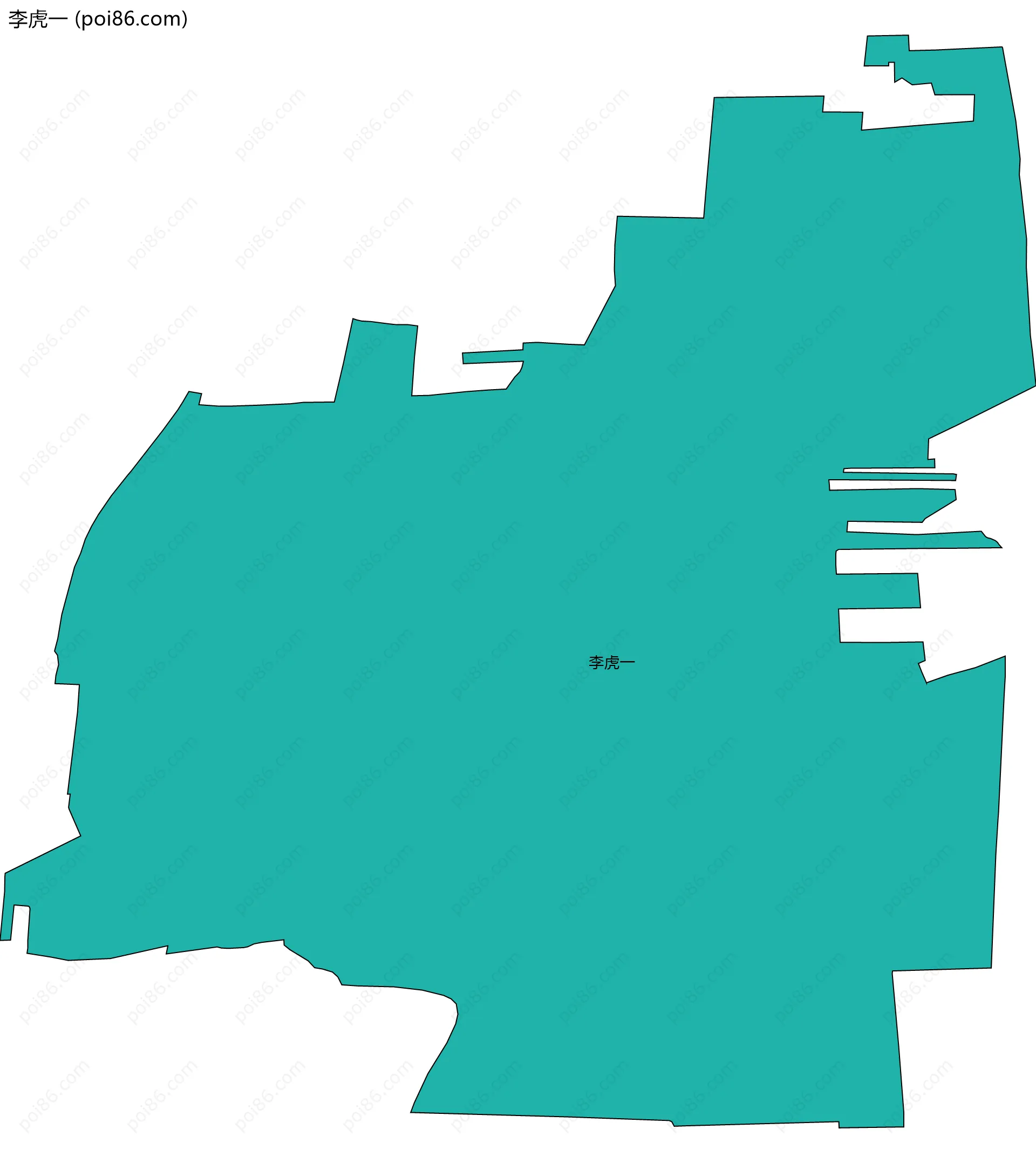 李虎一边界地图