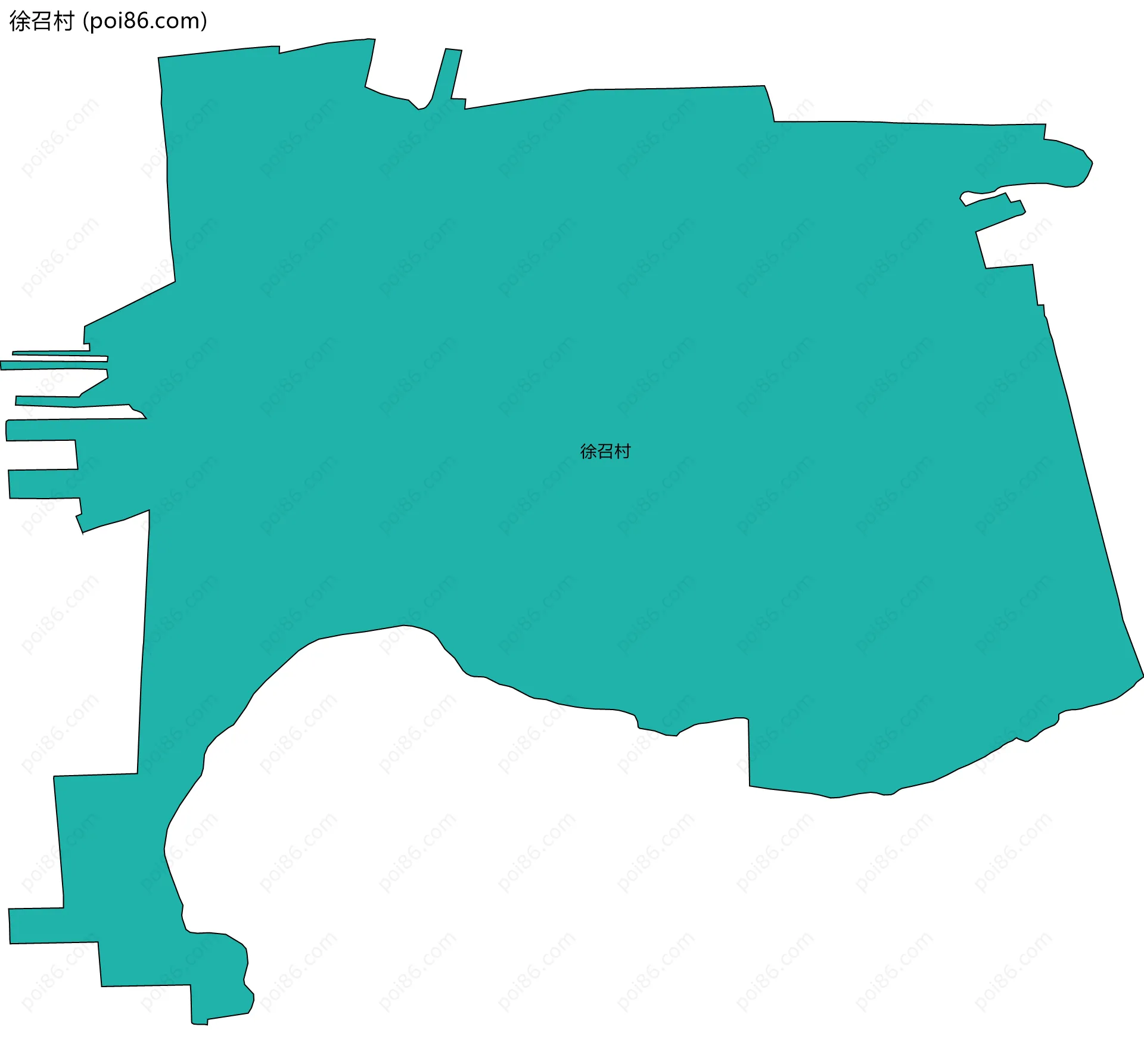 徐召村边界地图