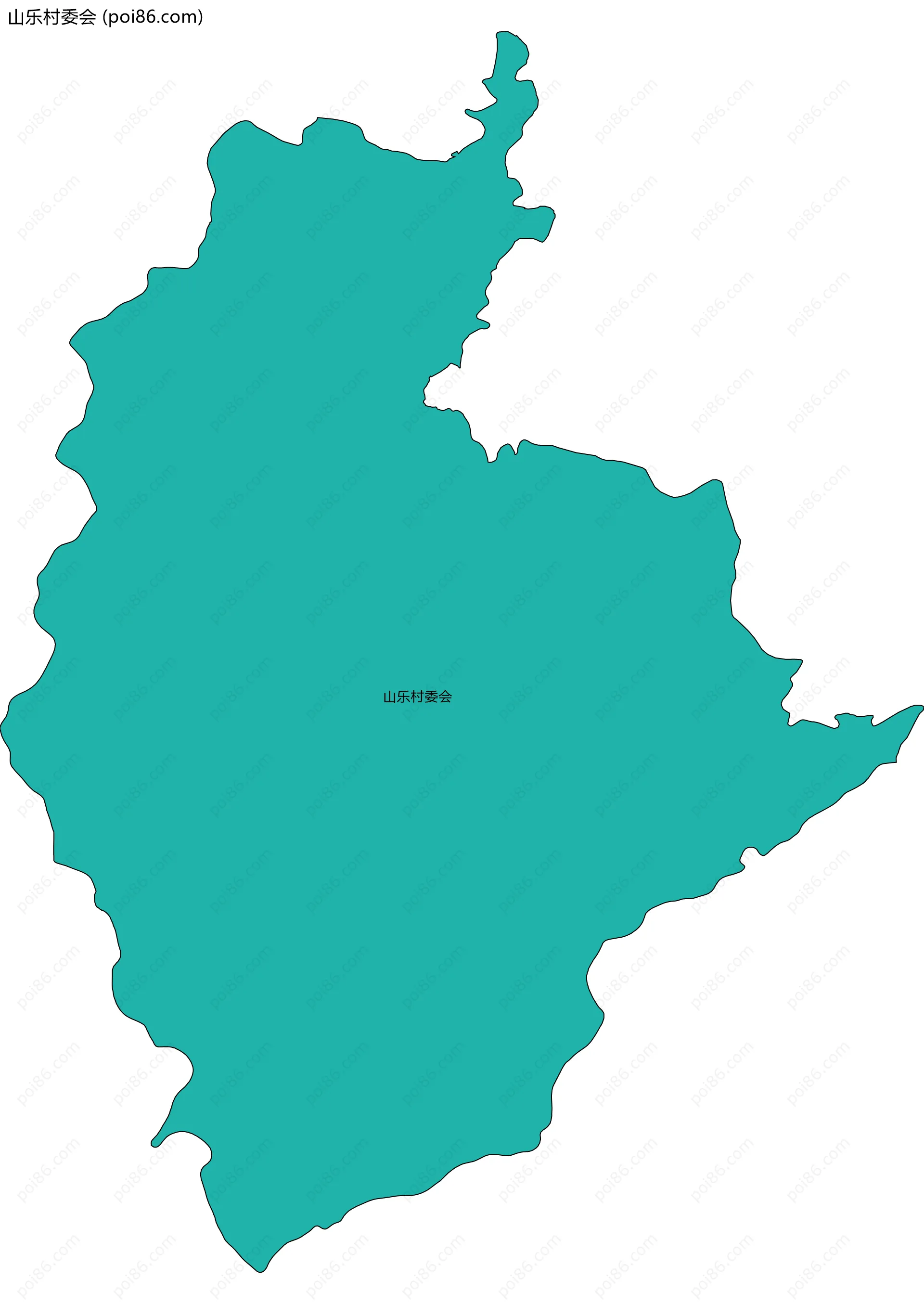 山乐村委会边界地图