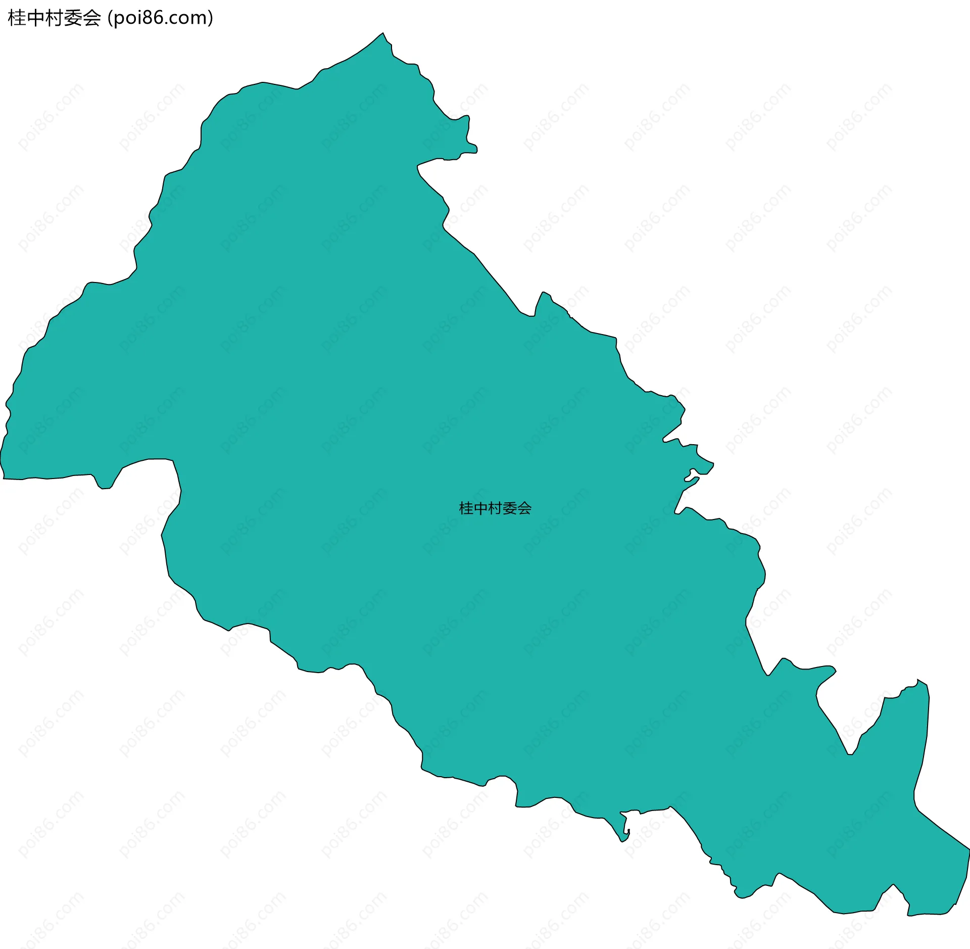 桂中村委会边界地图