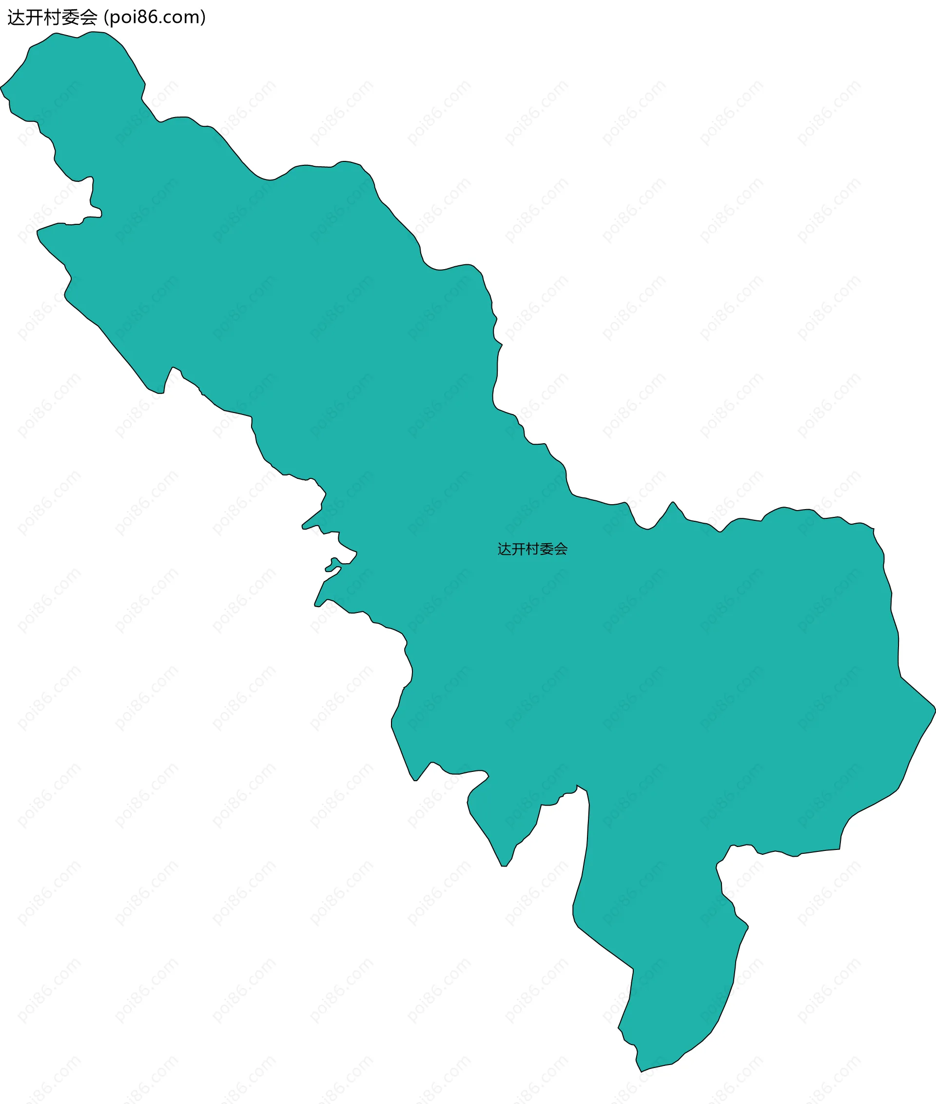 达开村委会边界地图