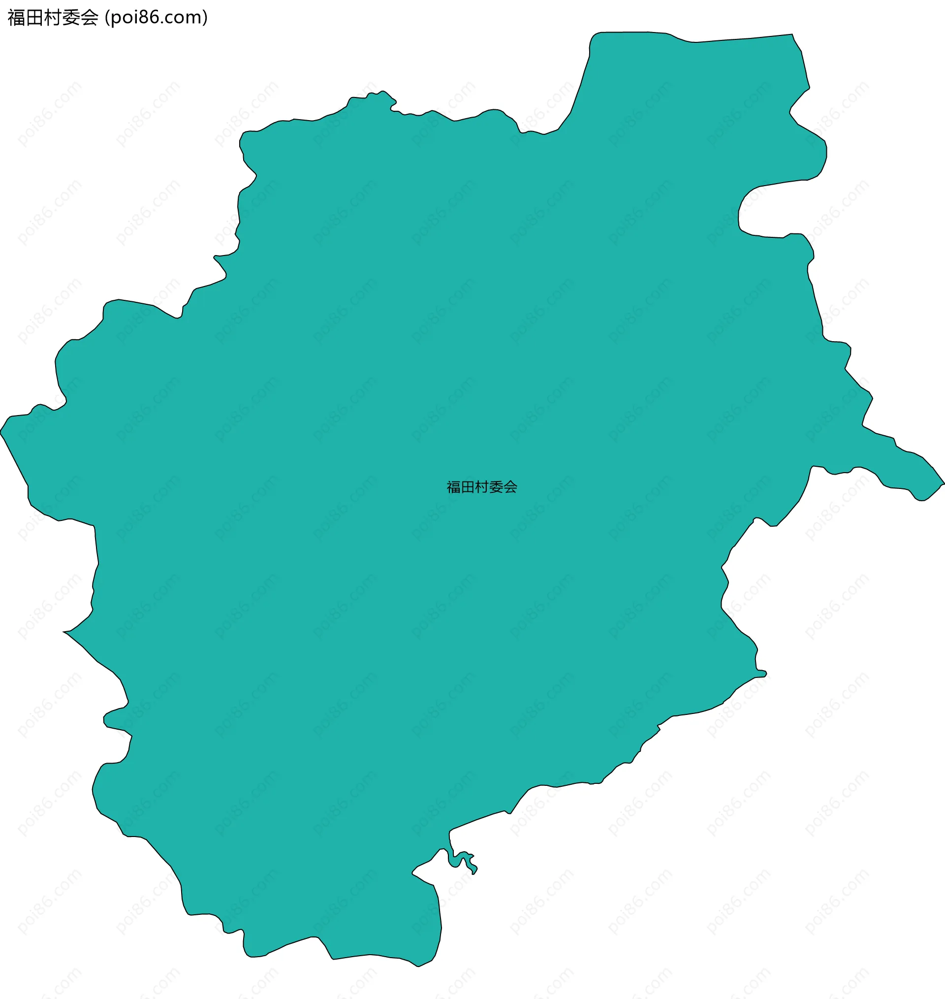 福田村委会边界地图